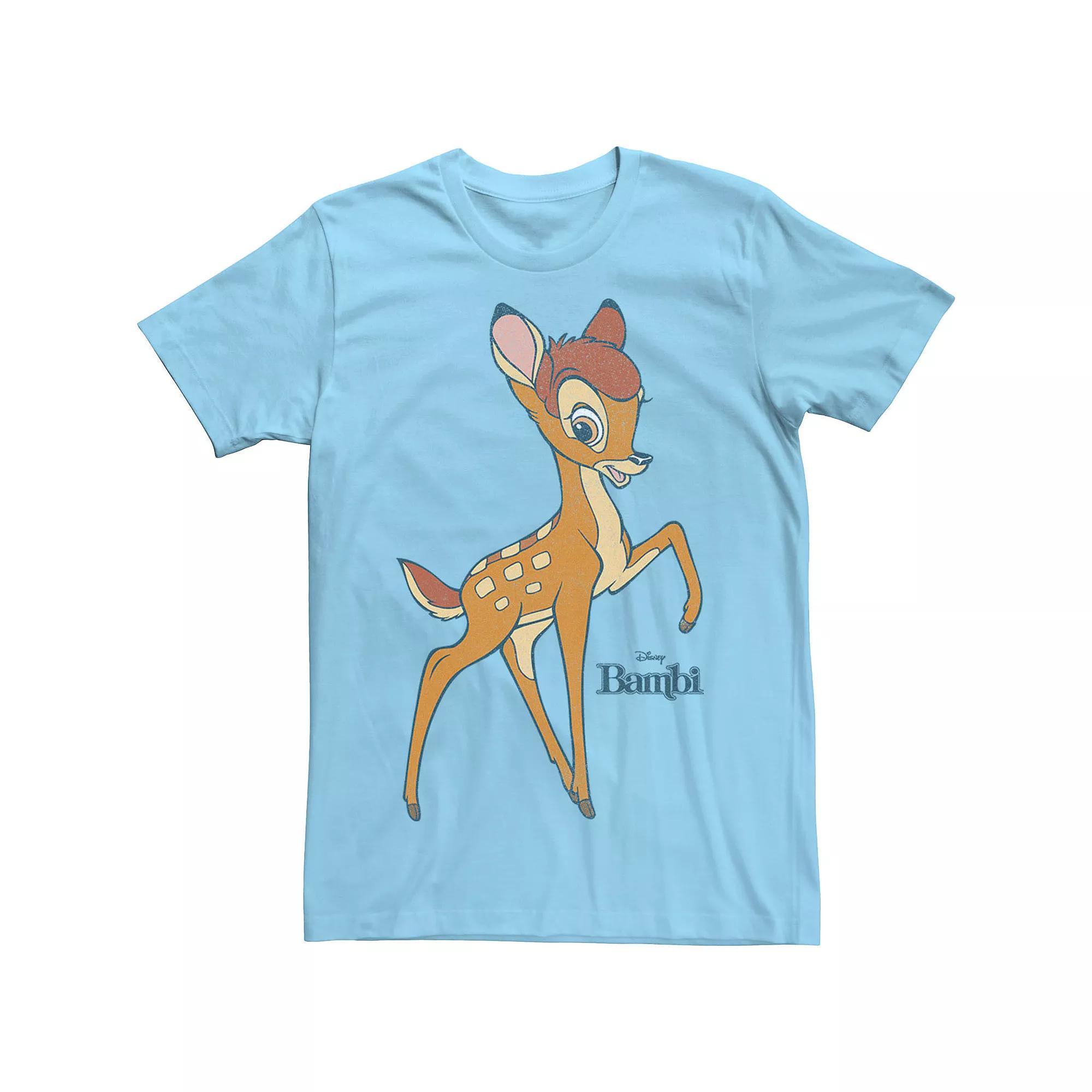 Disney's Bambi Men's Simple Portrait Logo Tee, Size: Medium, Light Blue Product Image