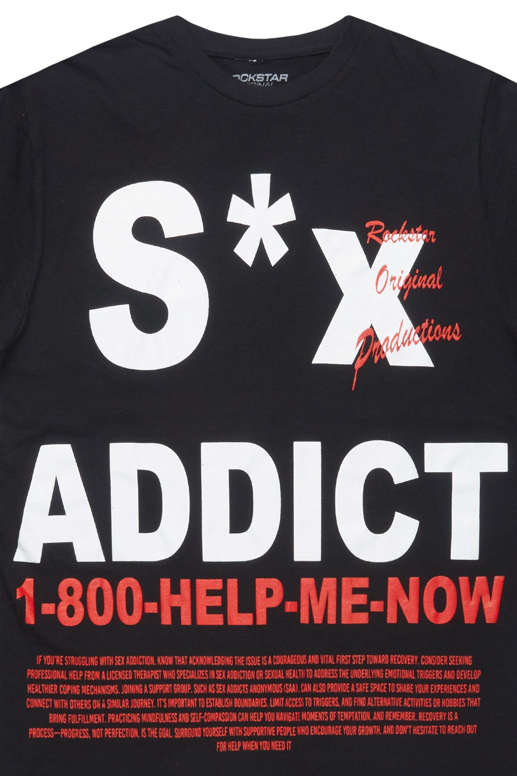 Sharise Black Oversized T-Shirt Female Product Image