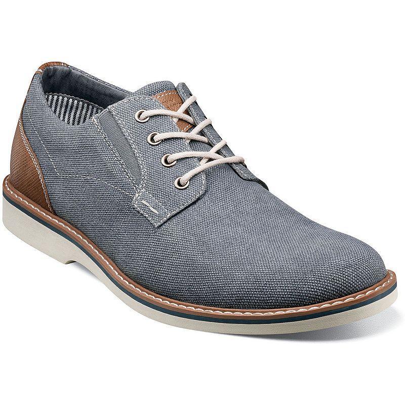 Nunn Bush® Barklay Men's Canvas Oxford Shoes, Size: 13 Wide, Dark Blue Light Blue Product Image