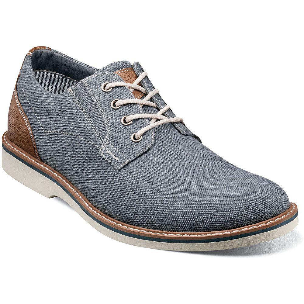 Nunn Bush® Barklay Men's Canvas Oxford Shoes, Size: 13 Wide, Dark Blue Light Blue Product Image
