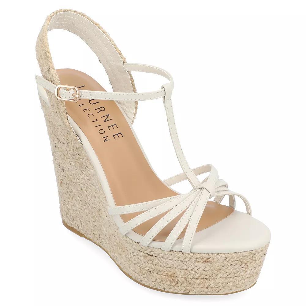 Journee Yara Tru Comfort Foam™ Women's Wedge Sandals, Size: 9.5, Grey Product Image