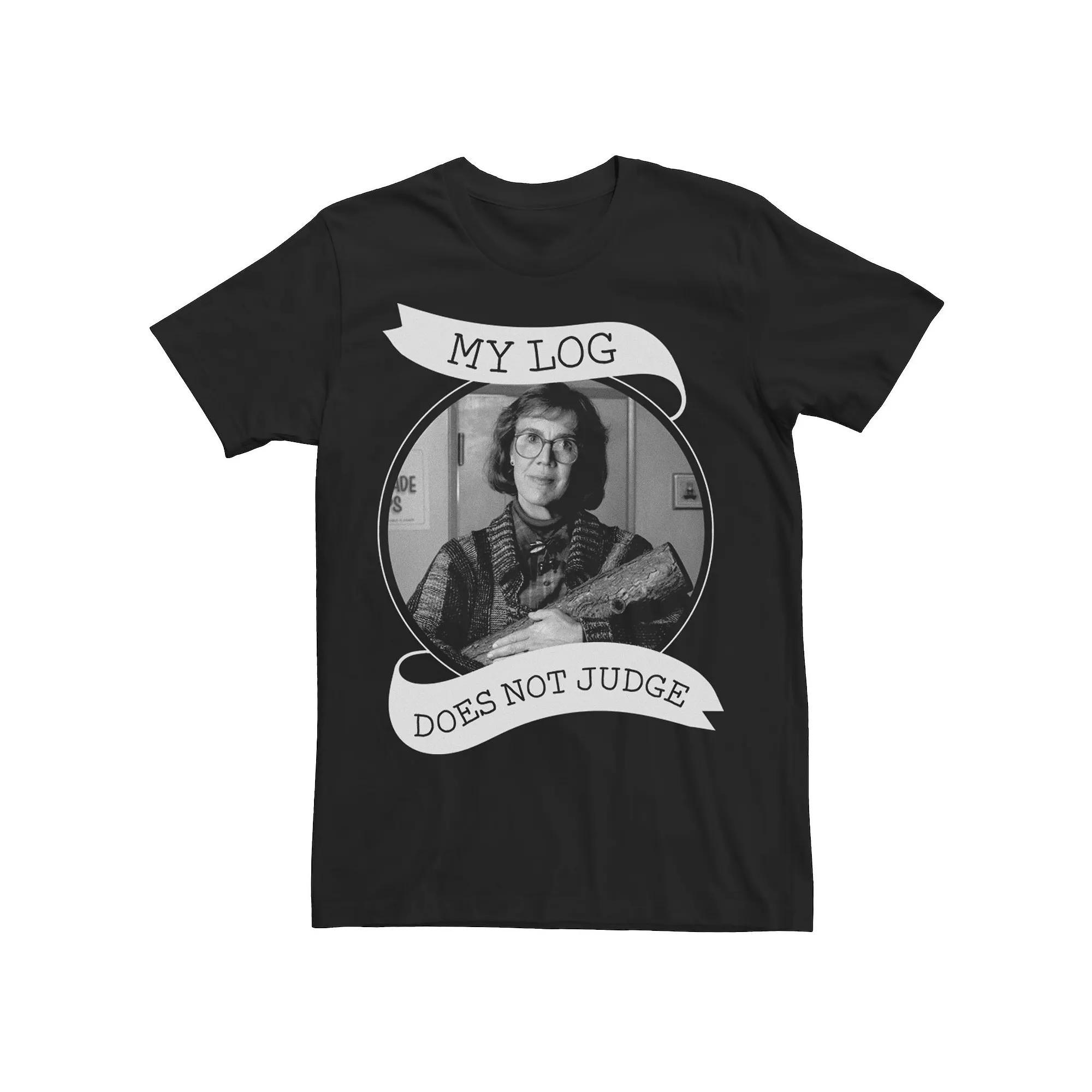 Men's Twin Peaks My Log Does Not Judge Tee, Size: 3XL, Black Product Image