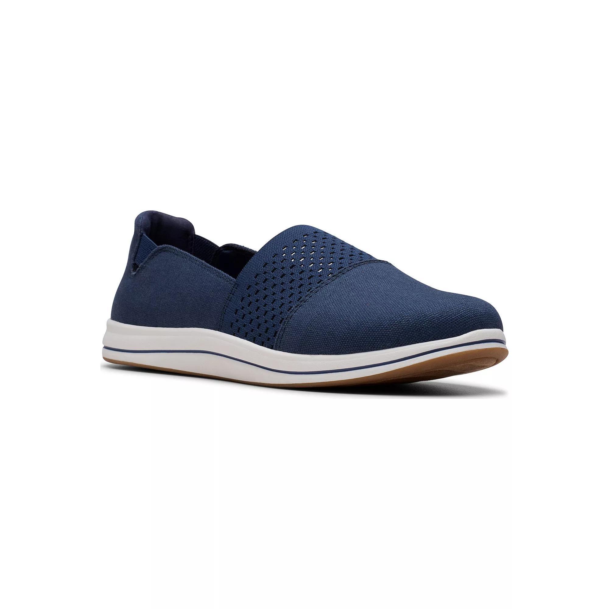 Clarks® Cloudstepper Breeze Vibe Women's Slip-On Shoes, Size: 7, Blue Product Image