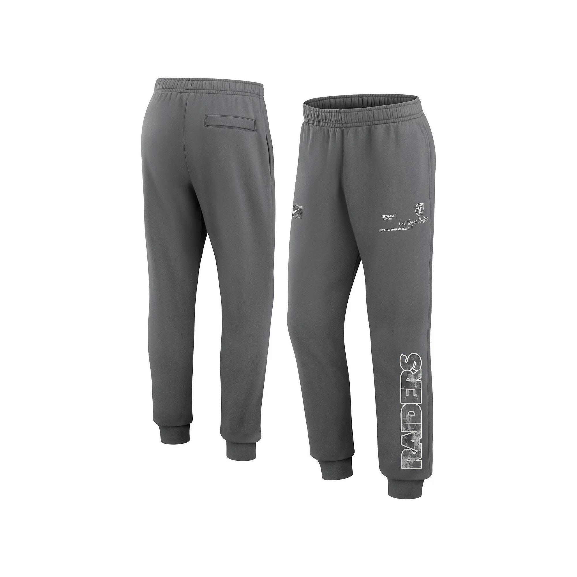 Men's Nike  Gray Las Vegas Raiders Club Fleece Joggers, Size: XXL, Lvr Grey Product Image