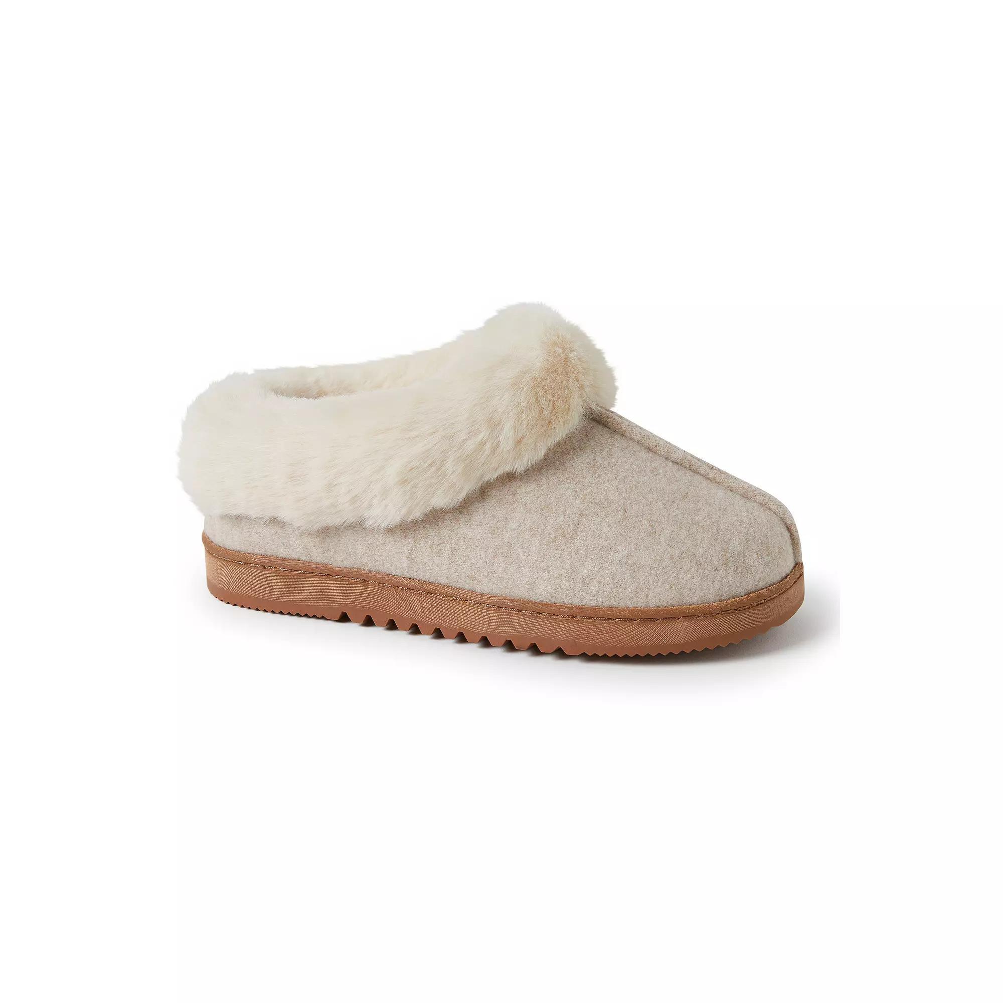 Dearfoams Chloe Soft Knit Womens Clog Slippers Light Grey Product Image