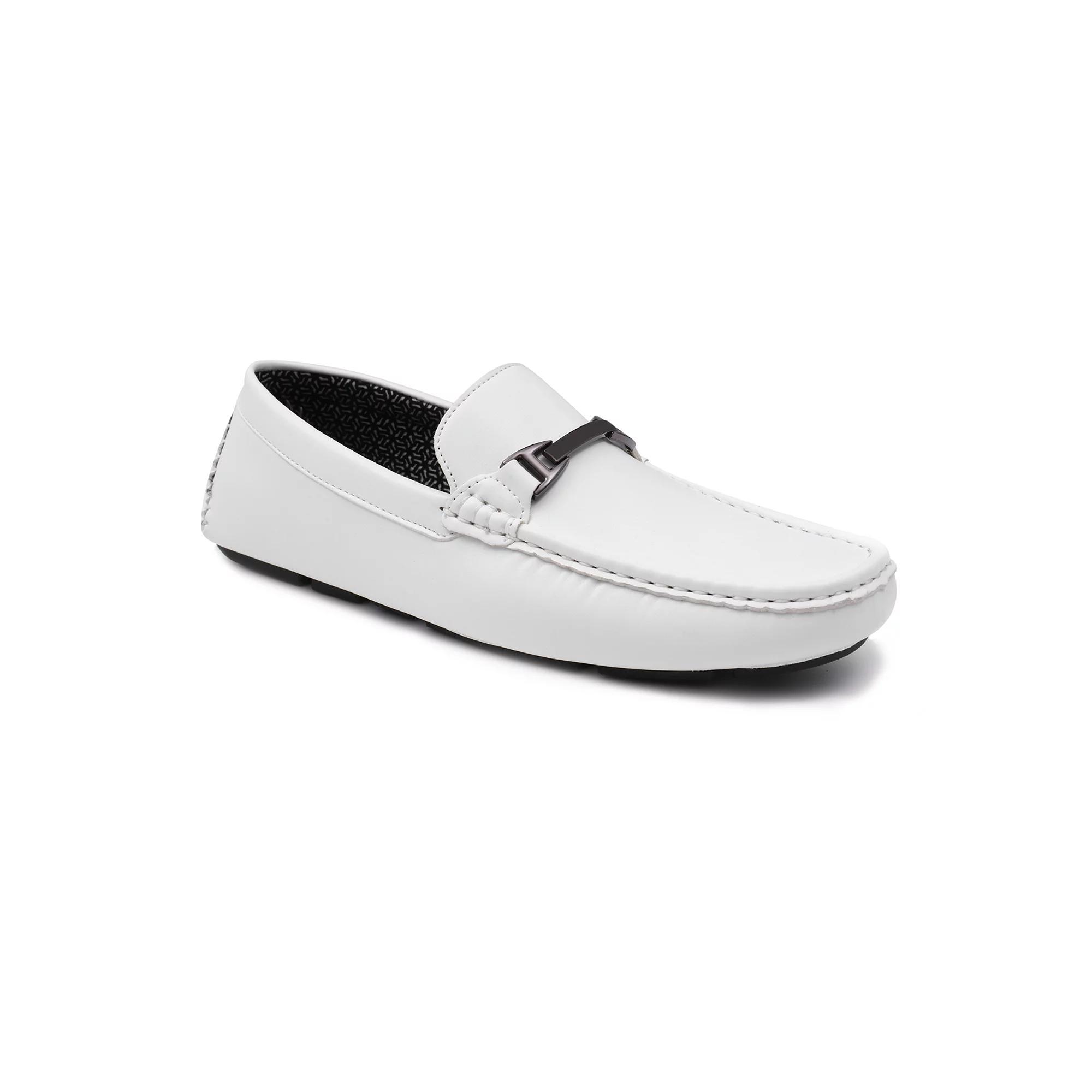Womens Crinkled Patent Leather Square-Toe Loafers Product Image
