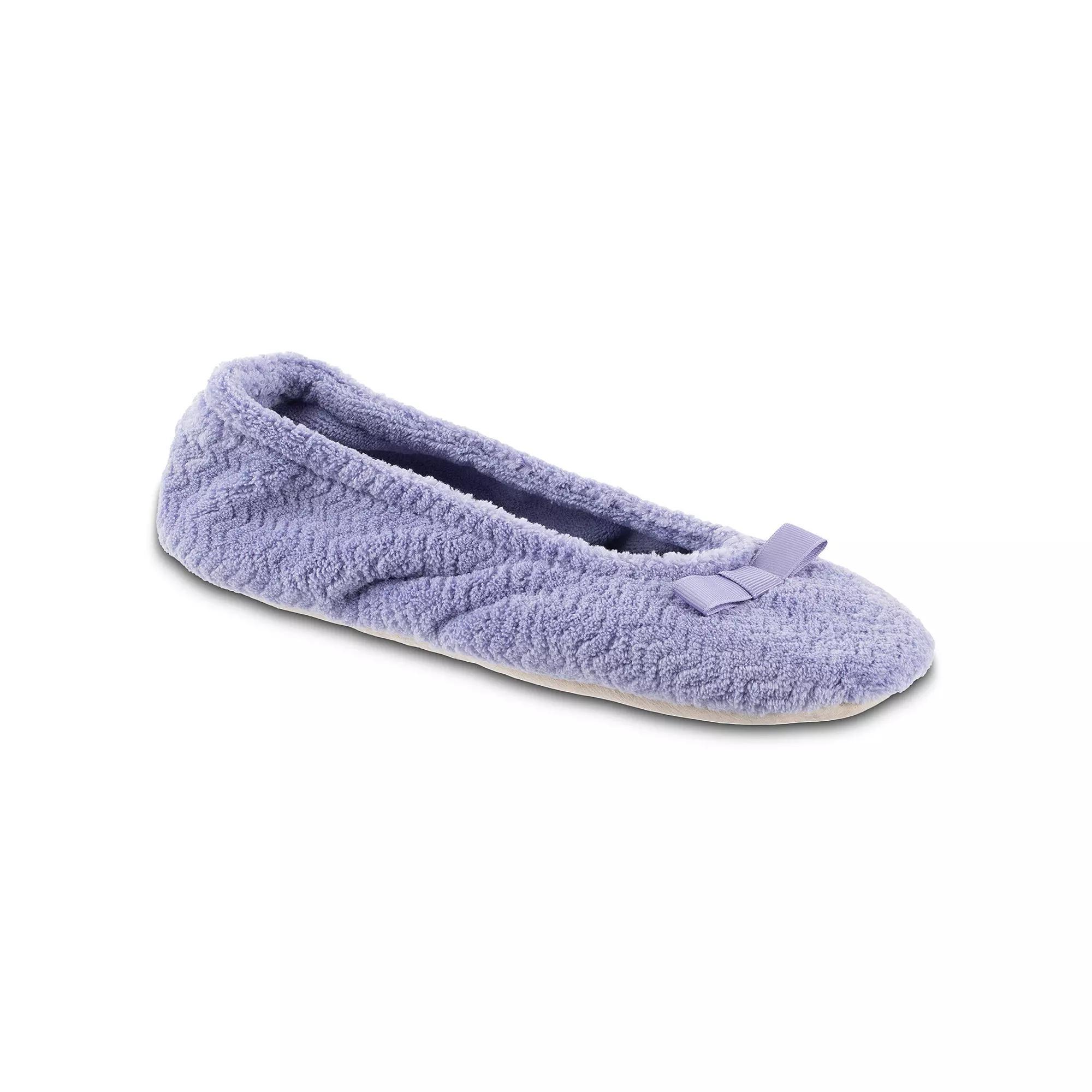 isotoner Chevron Women's Ballet Slippers, Size: Medium, Brown Product Image