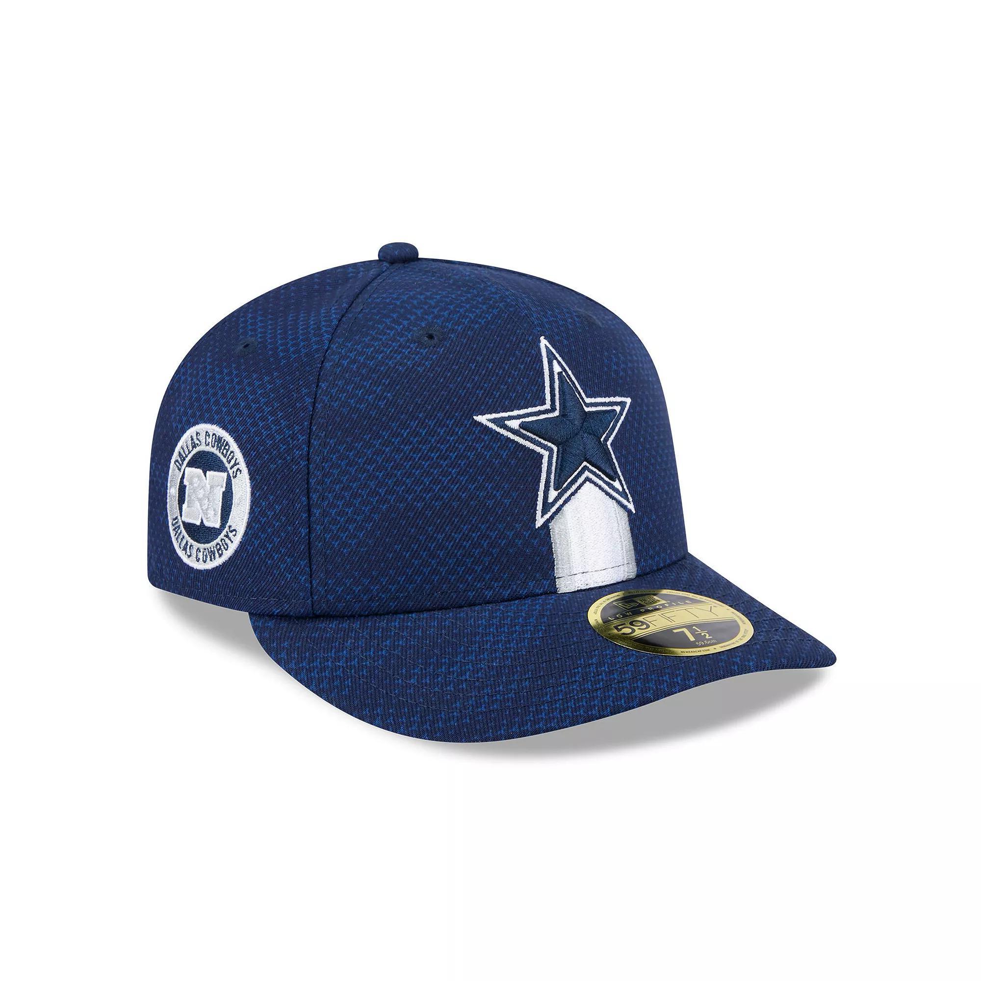 Men's New Era  Navy Dallas Cowboys 2024 Sideline Low Profile 59FIFTY Fitted Hat, Size: 8, Blue Product Image