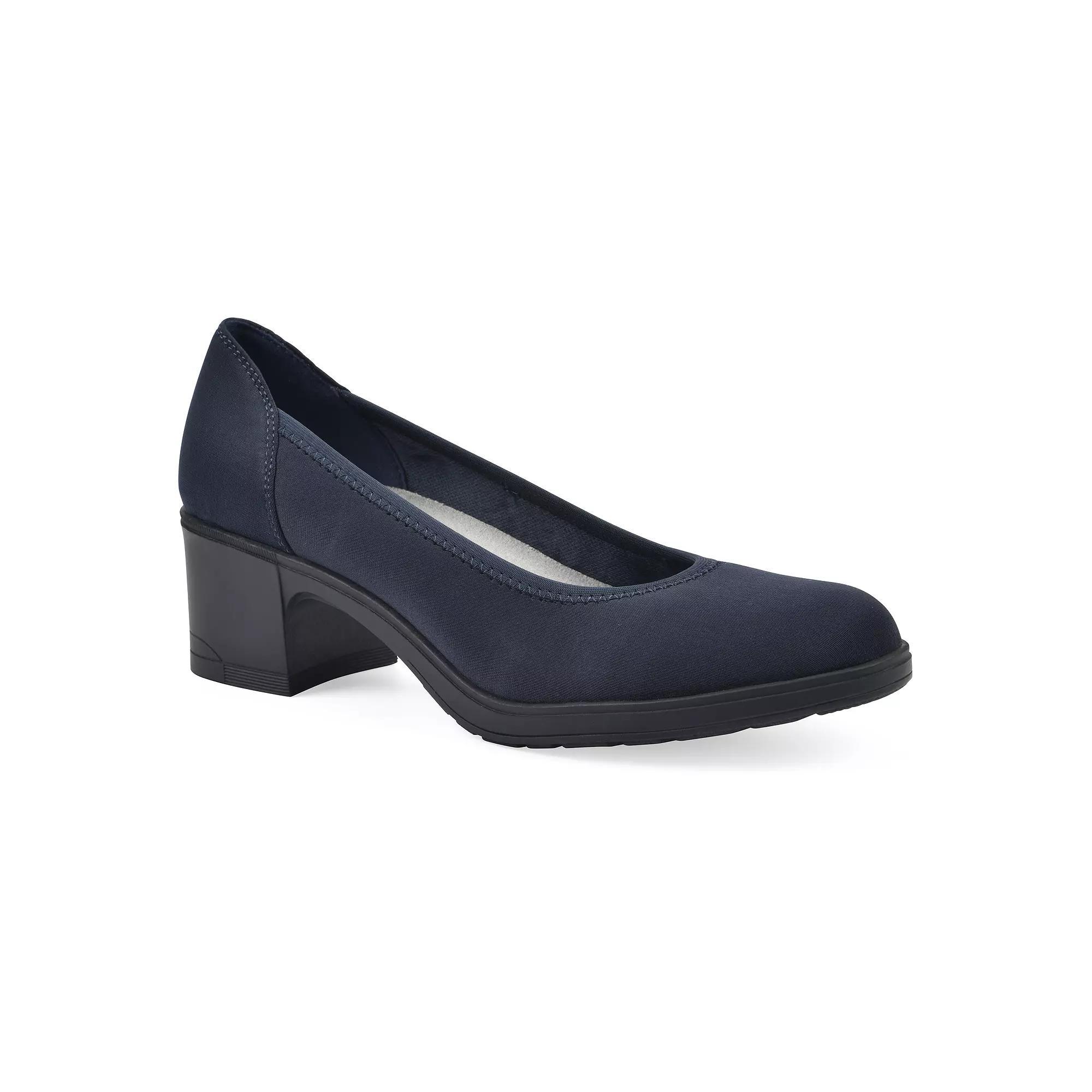 Cliffs by White Mountain Huntor Women's Pumps, Size: 7.5 Wide, Blue Nylon Product Image