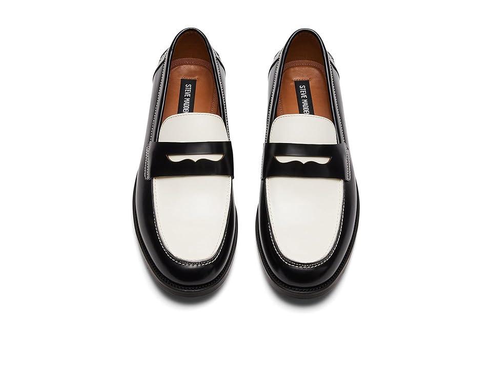 Steve Madden Natan White) Men's Lace Up Wing Tip Shoes Product Image