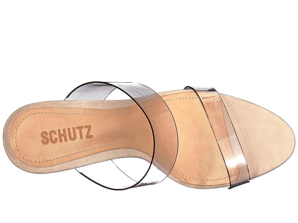 Schutz Ariella (Transparente Nubuck/Vinil) Women's Sandals Product Image