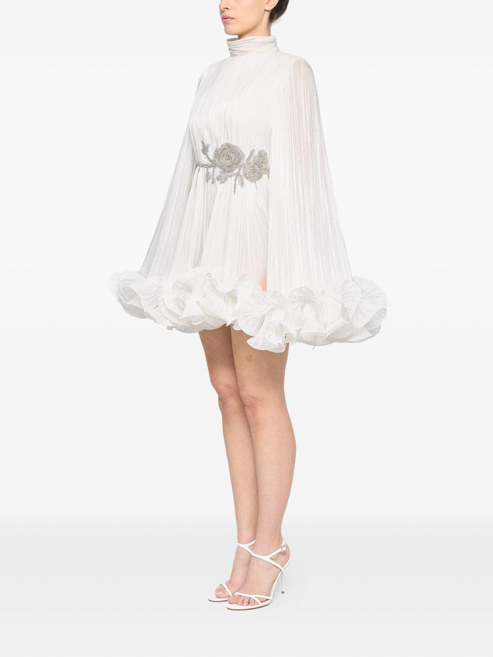 pleated-cape mini dress Product Image