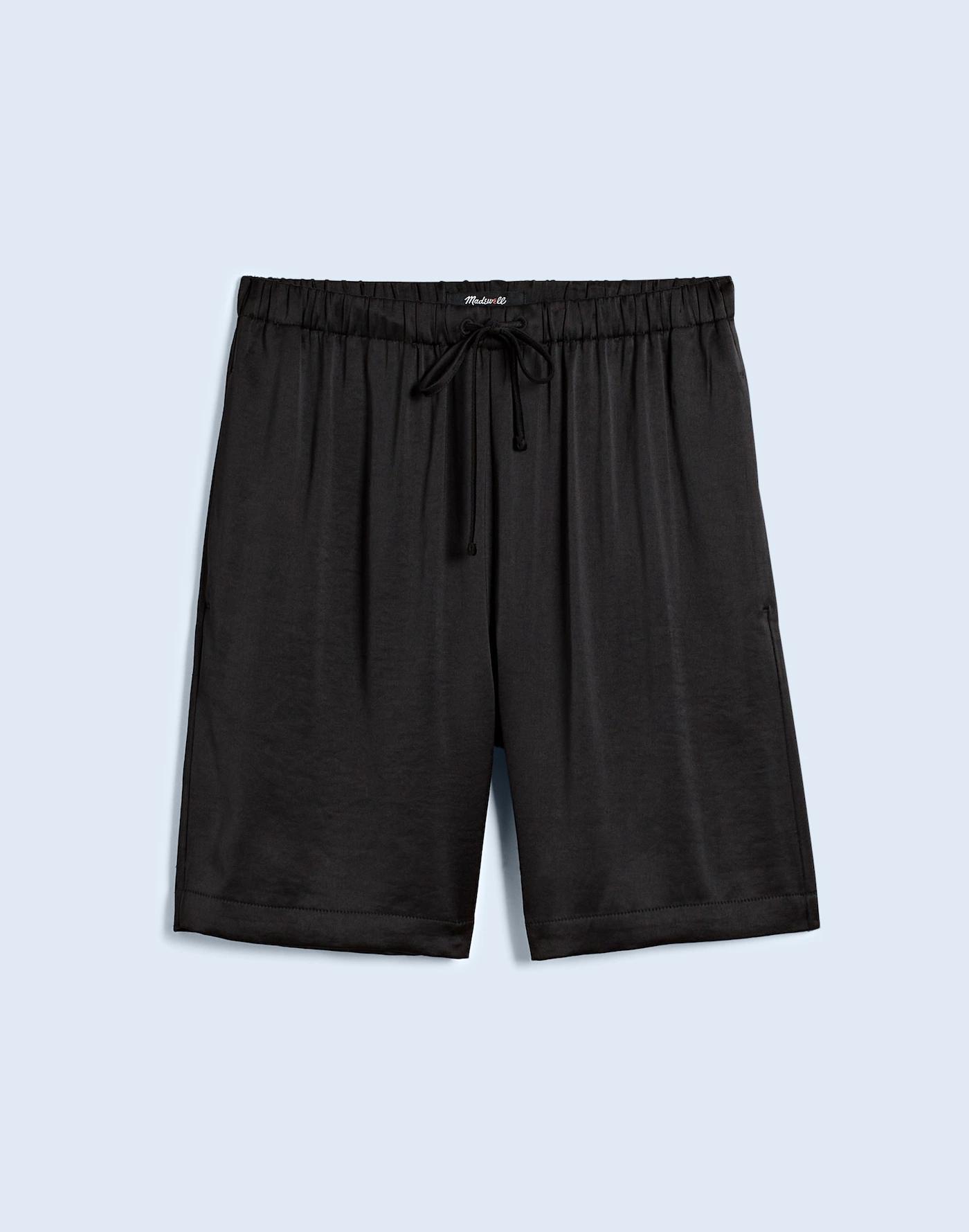 Pull-On Shorts in Satin Product Image