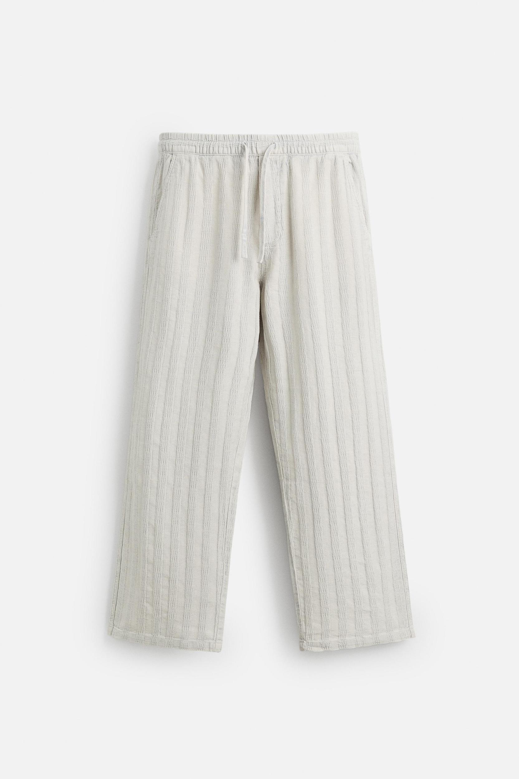 JACQUARD RELAXED FIT PANTS Product Image