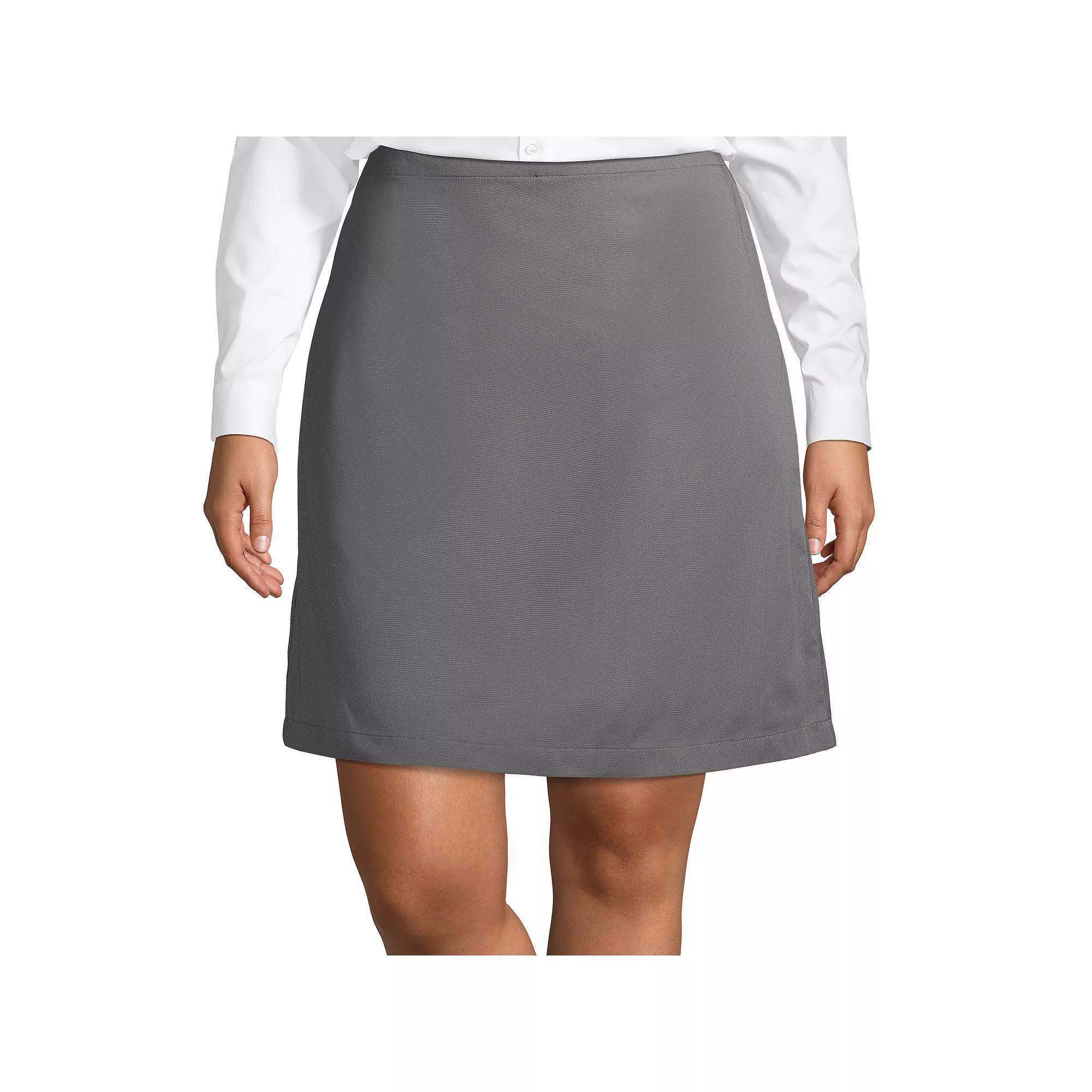 Plus Size Lands' End School Uniform Blend Chino Skort, Women's, Size: 18 W, Classic Blue Product Image