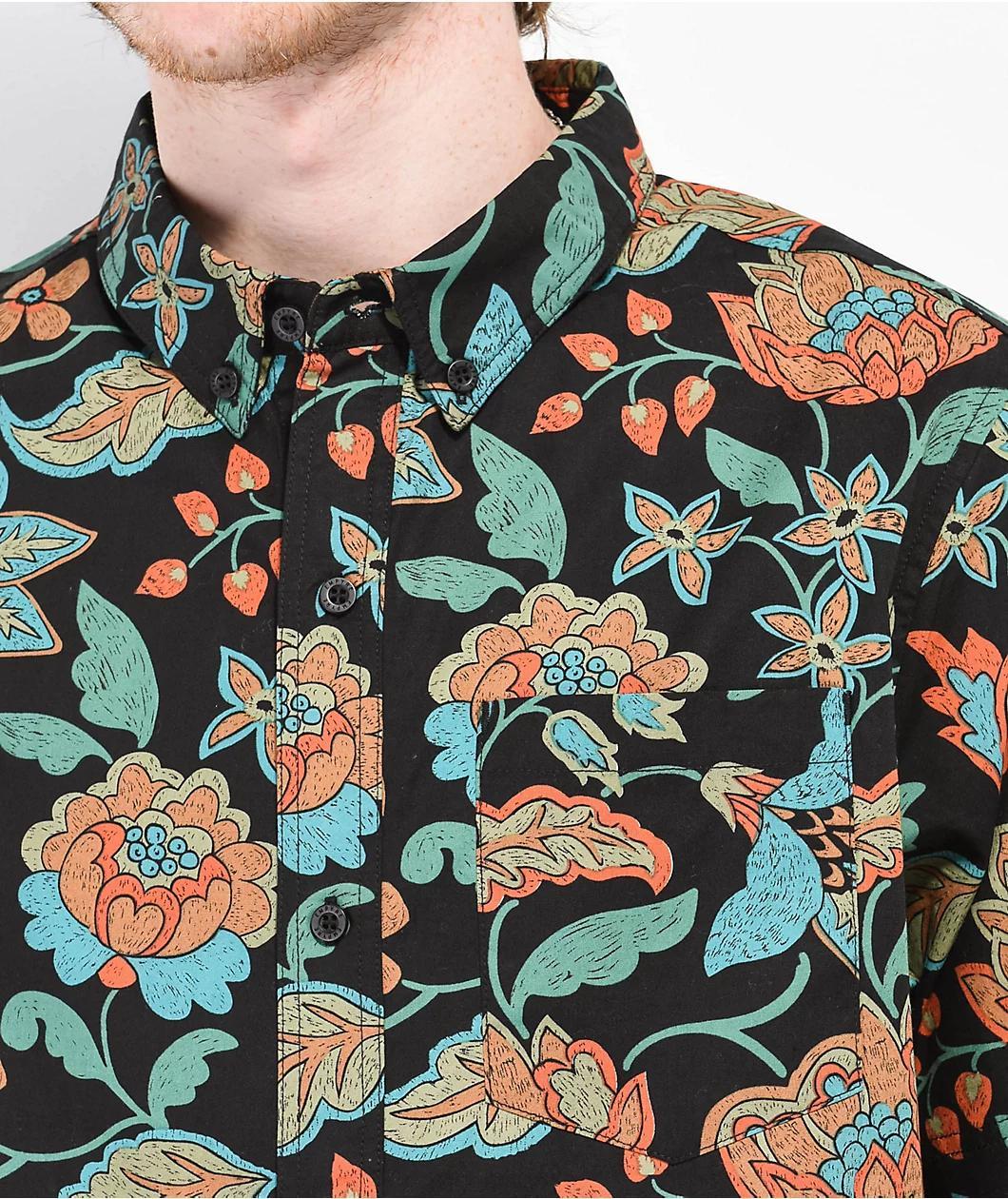Empyre Otto Grandma Couch Black Woven Button Up Shirt Product Image