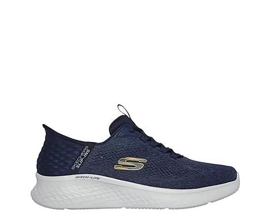 Skechers Hands Free Slip-ins® Skech-Lite Pro Primebase Men's Shoes, Size: 9.5 XW, Navy Yellow Product Image