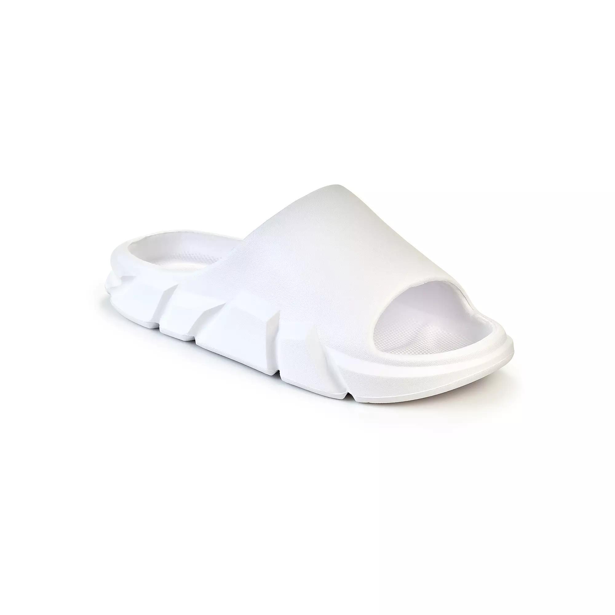 American Exchange Women's White Slide Sandals, Size: 7 Product Image
