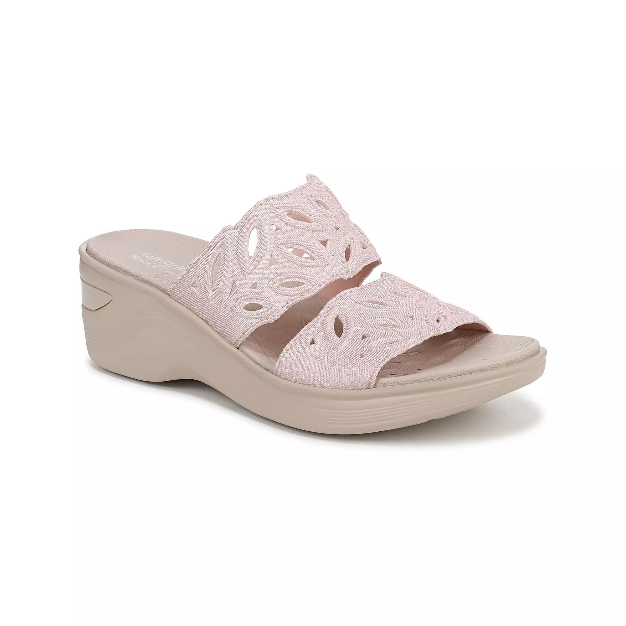 LifeStride Delight Women's Slides, Size: 9.5, Pink Shimmer Product Image