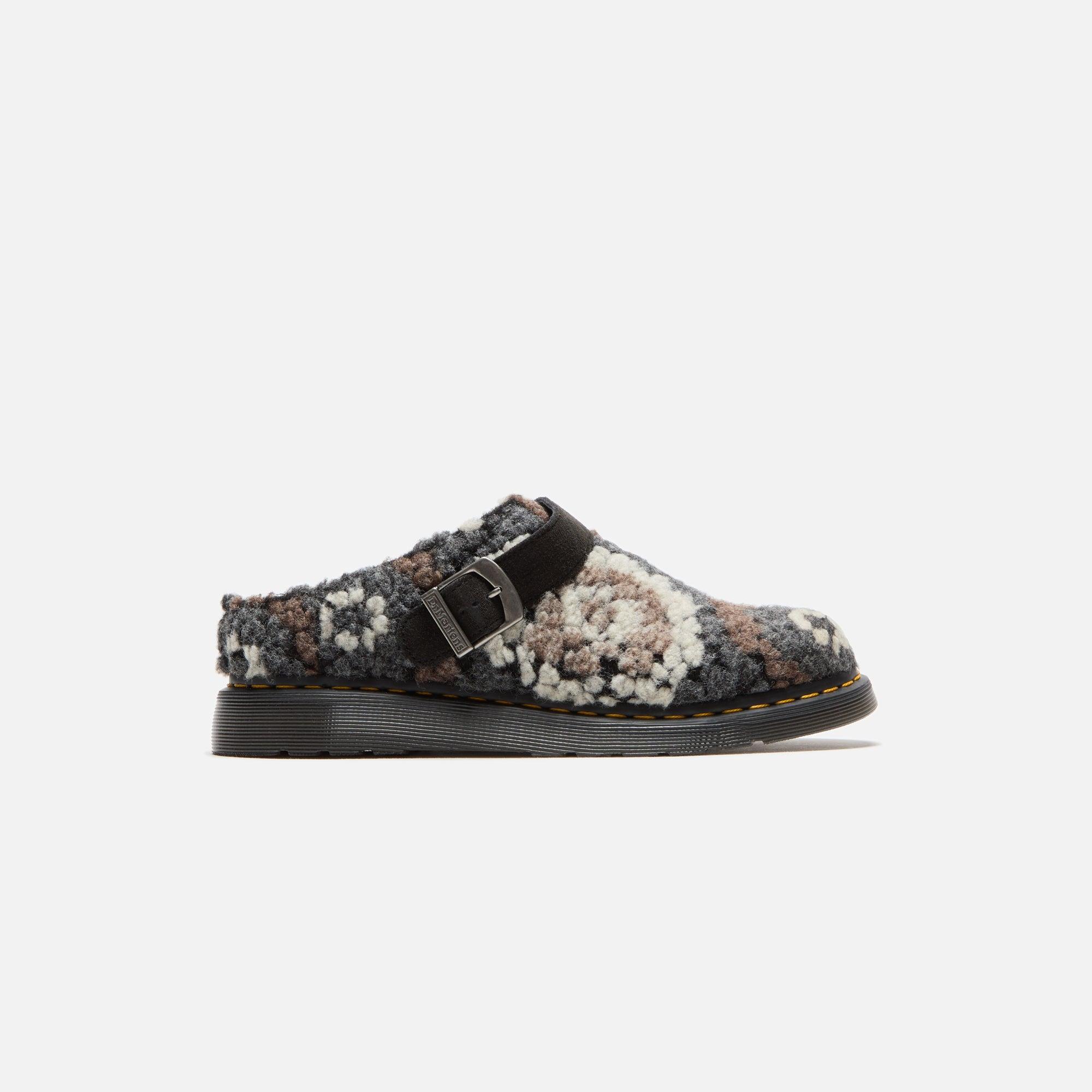Dr. Martens Isham Mules - Black Mix Crochet Wool Male Product Image