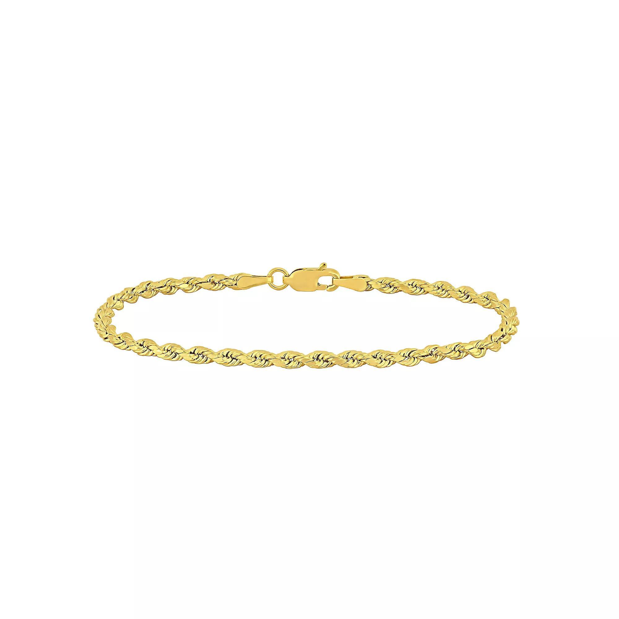 Stella Grace 14k Gold Rope Chain Bracelet, Women's, Size: 7.5" Product Image
