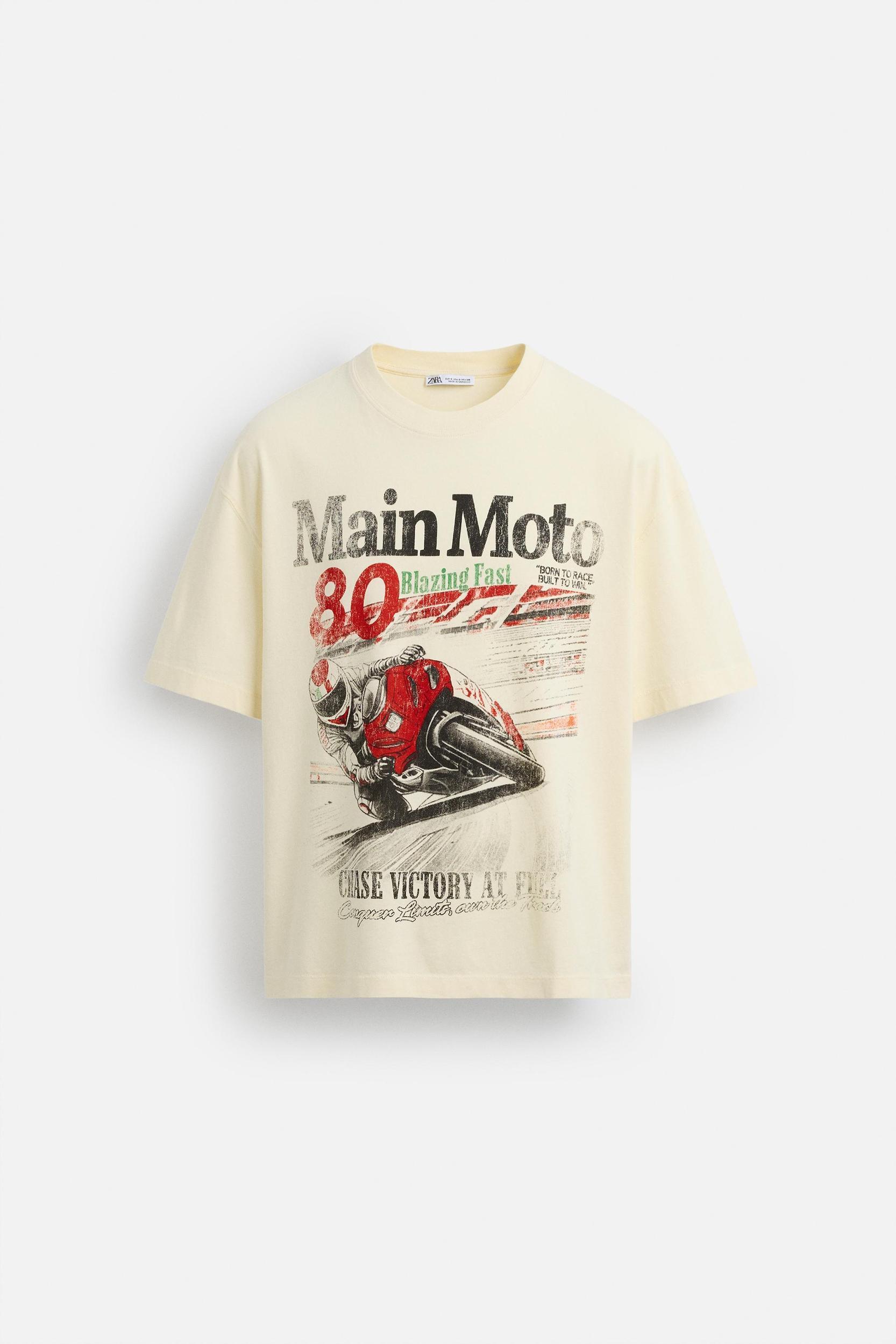 WASHED PRINTED T-SHIRT Product Image
