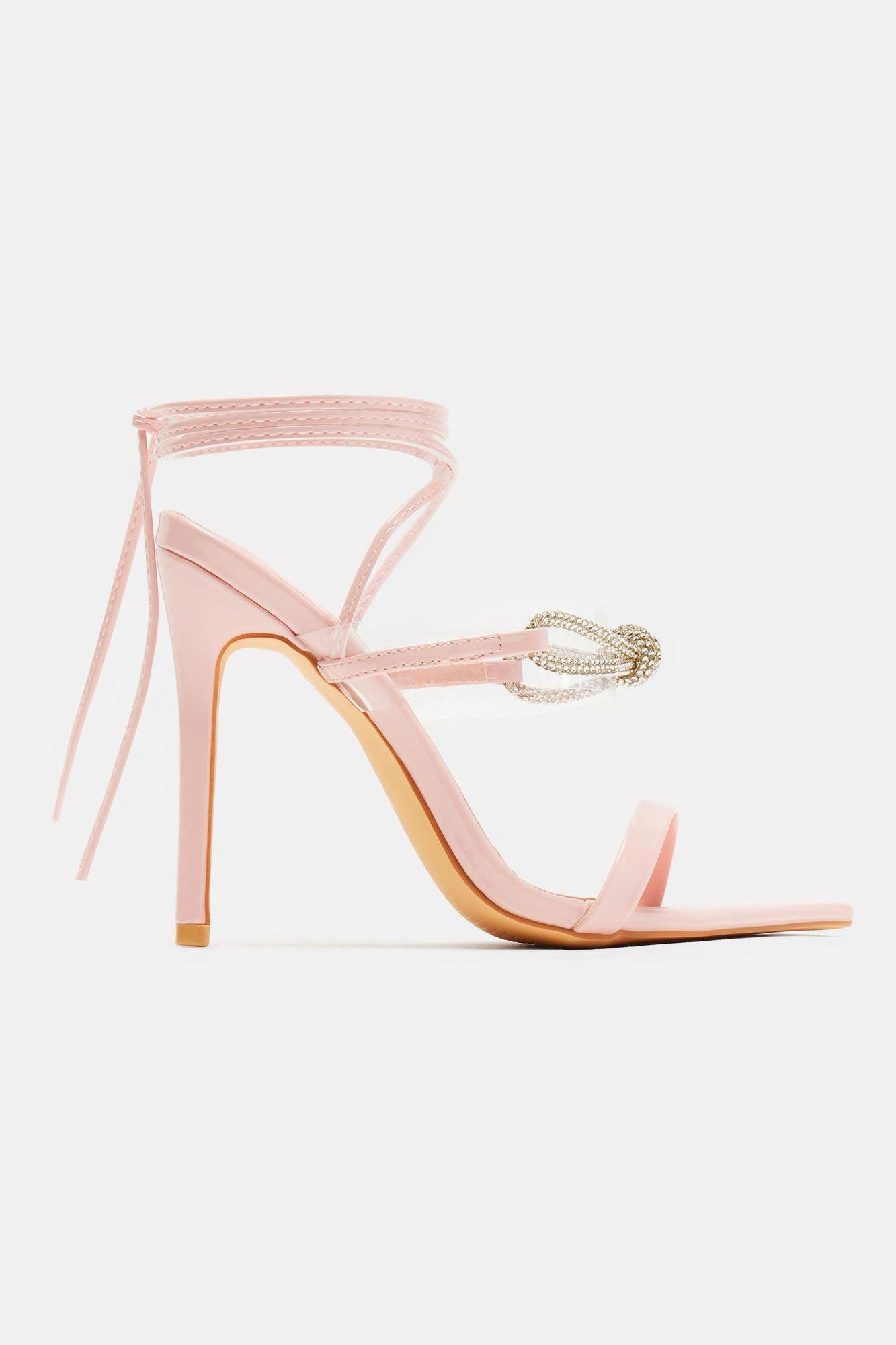 Show Me The Truth Wrap Up Heels - Pink Product Image