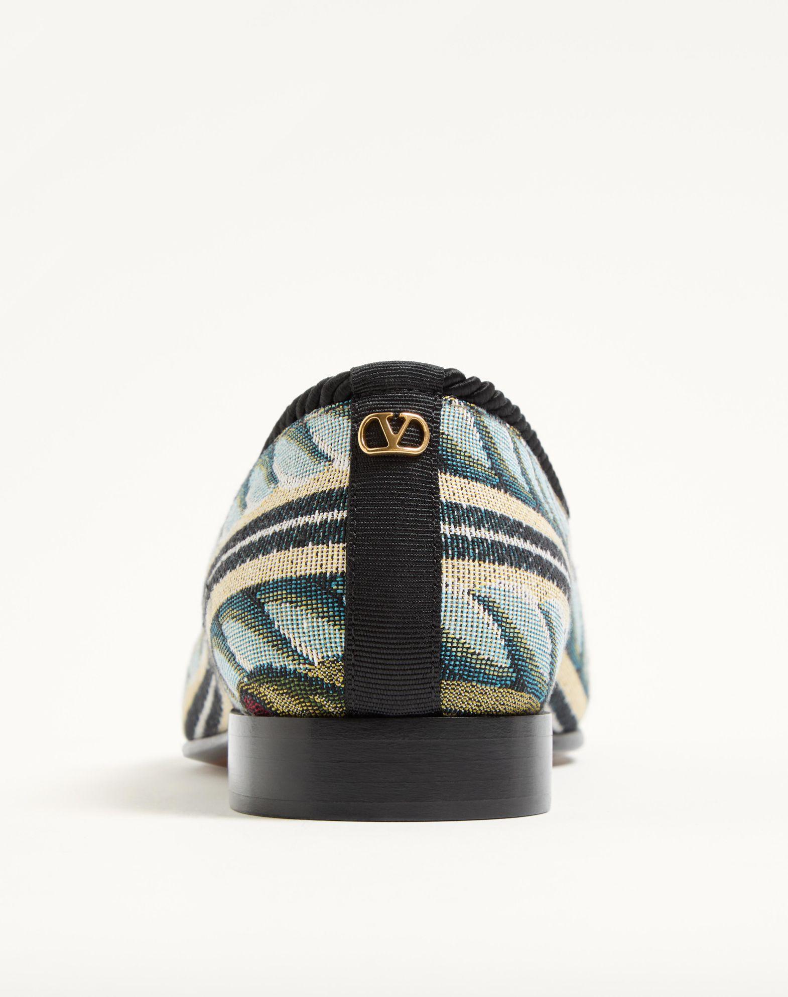 Les Alcôvettes Moccasin In Gobelin Fabric Product Image