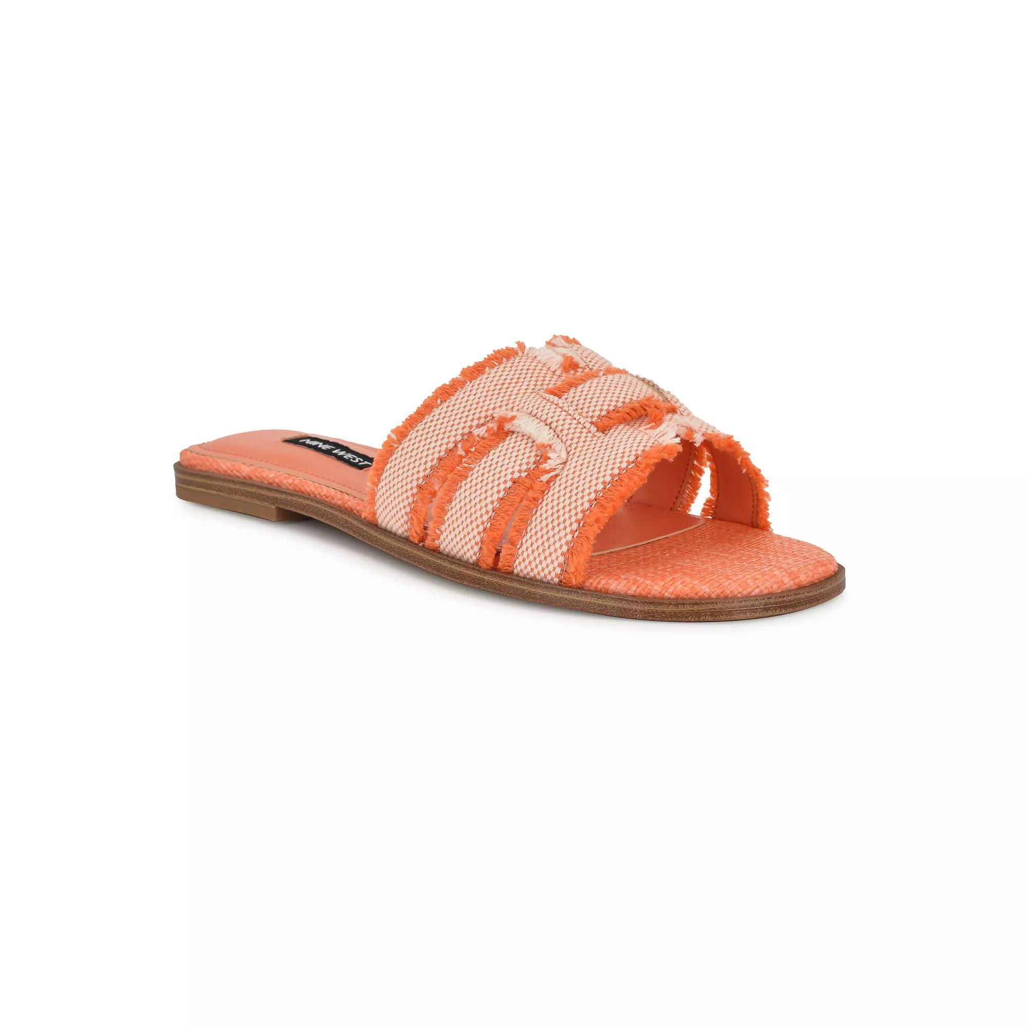 Nine West Germanny Women's Slip-On Casual Sandals, Size: 5, Orange Team Product Image
