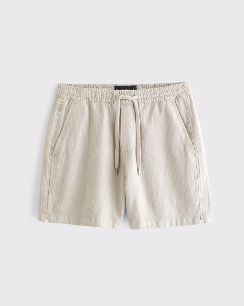 Cotton Texture Pull-On Short Product Image
