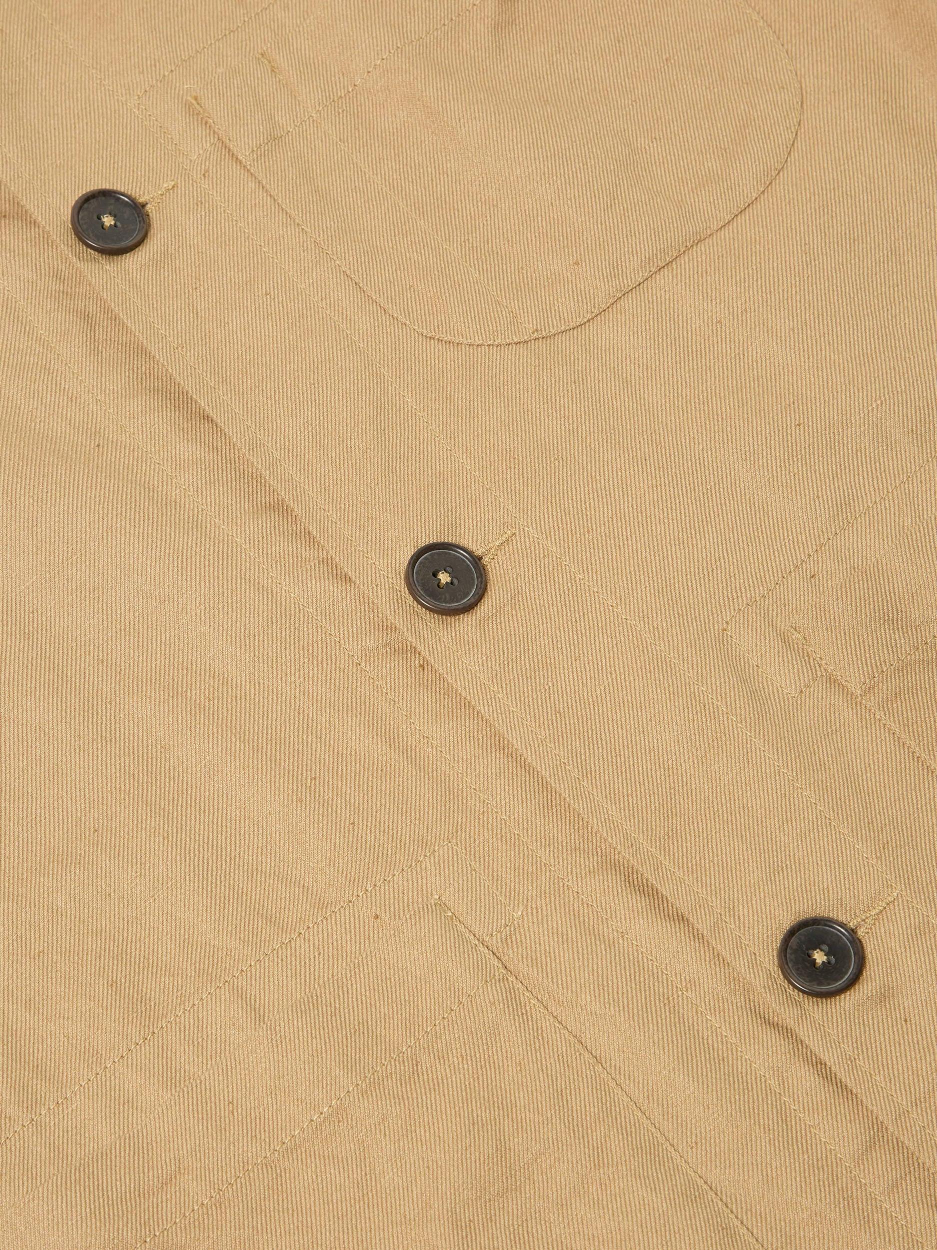 Universal Works Field Jacket in Sand Linen Cotton Suiting Product Image
