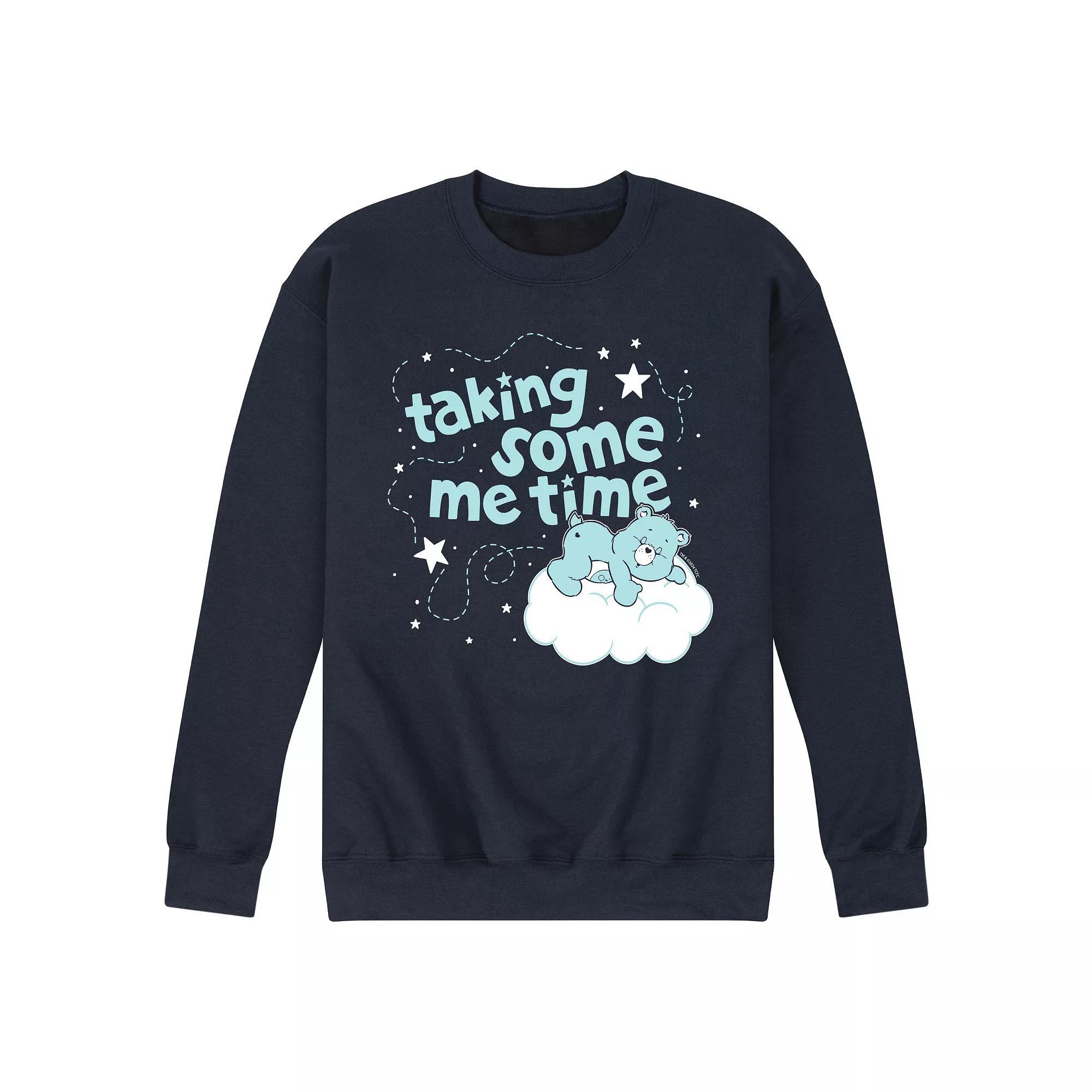 Mens Care Bears Taking Some Me Time Fleece Sweatshirt Product Image