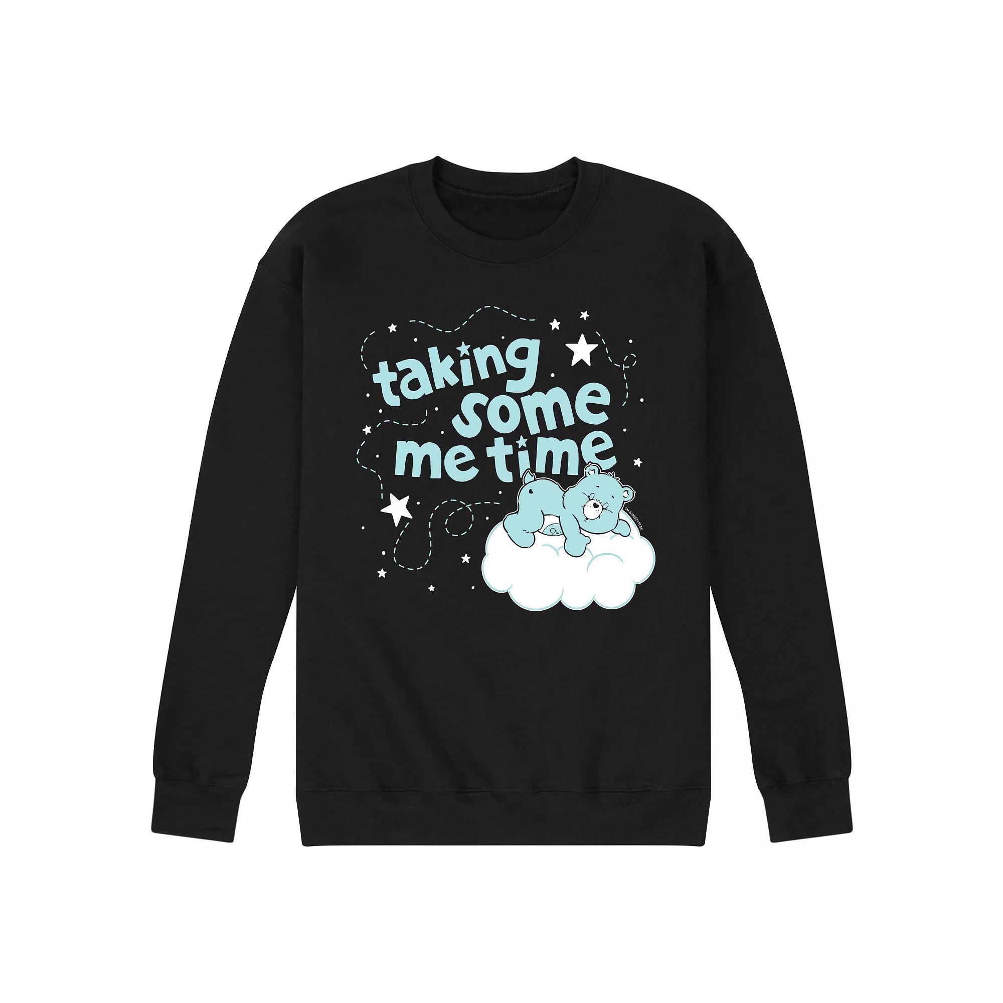 Mens Care Bears Taking Some Me Time Fleece Sweatshirt Product Image