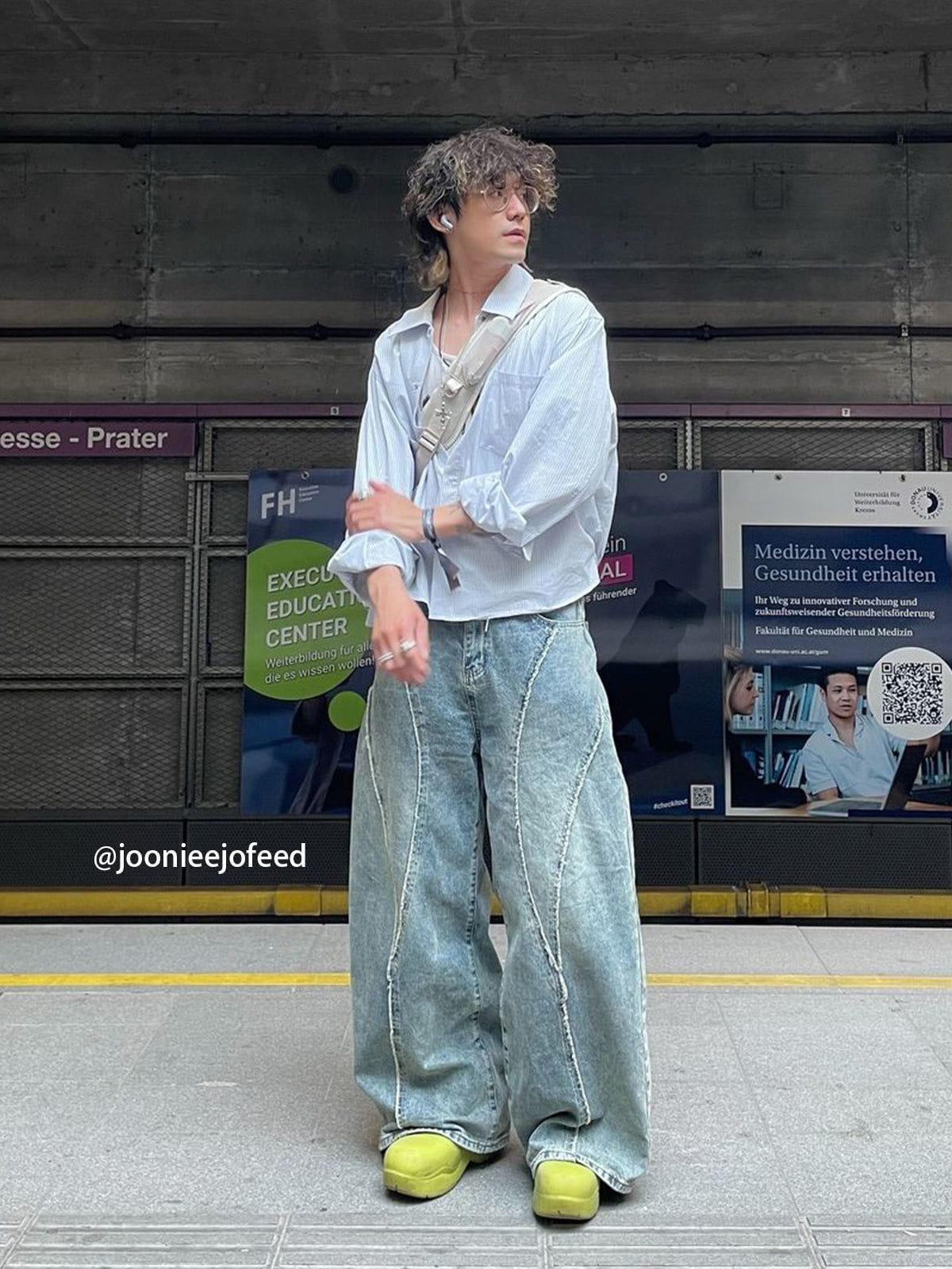 Aelfric Eden Fringe Baggy Jeans Product Image