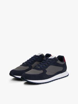 Mixed-Texture Suede Sneaker Product Image