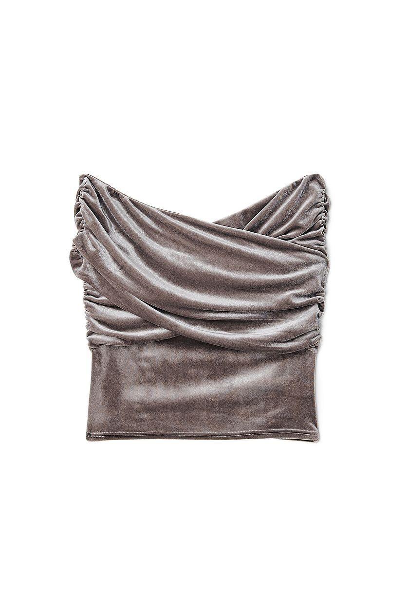 Off Shoulder Velvet Top Product Image