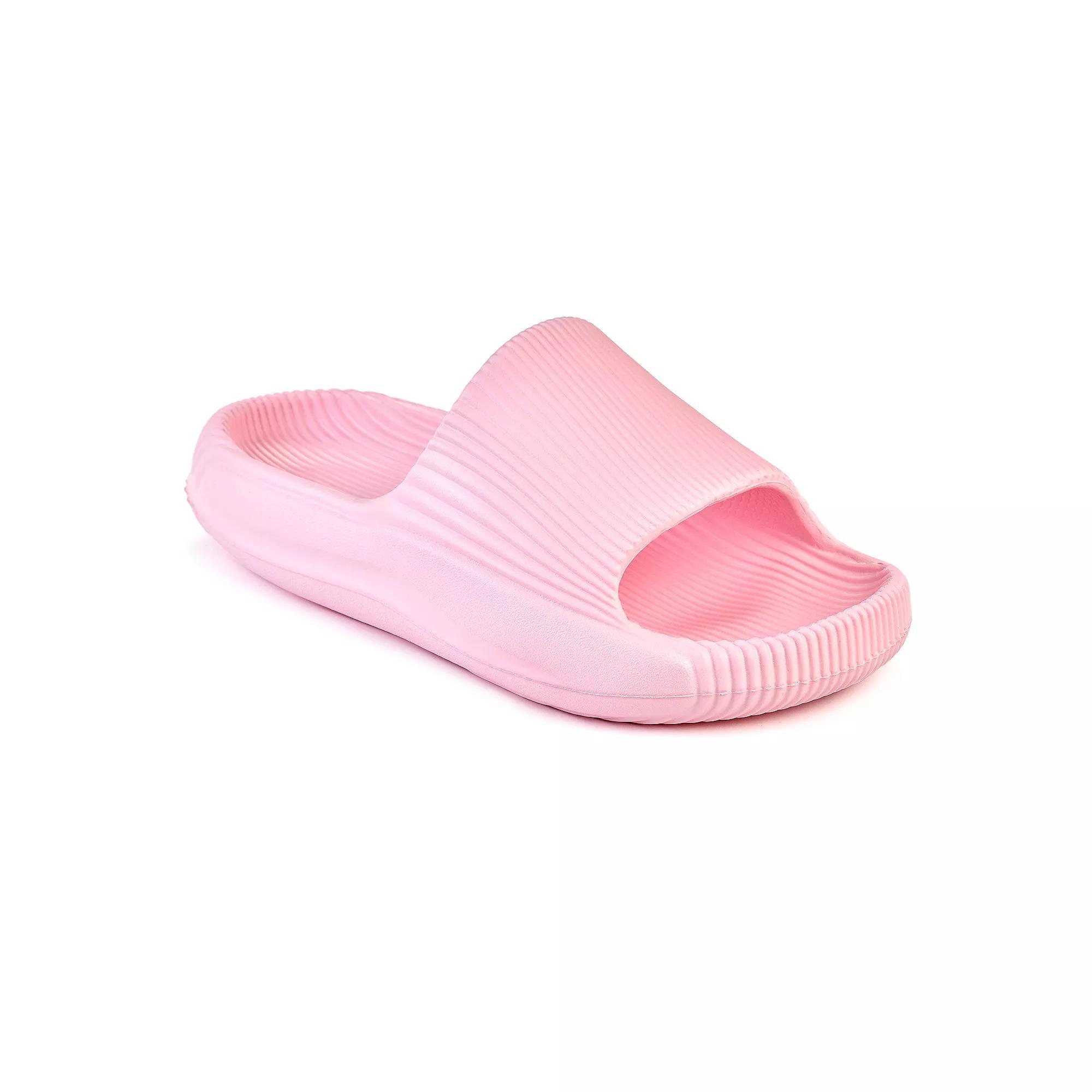 American Exchange Women's Lined Slide Sandals, Size: 10, Blush Product Image