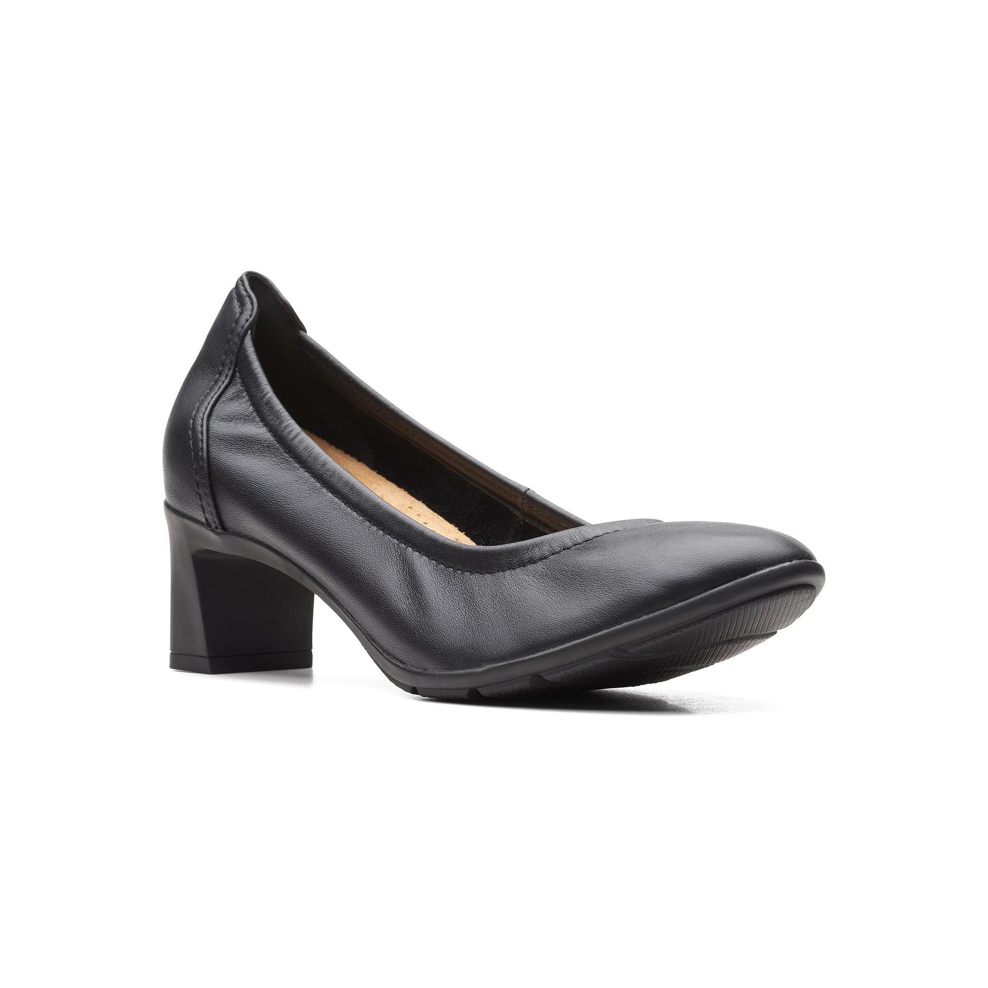 Clarks® Neiley Pearl Women's Leather Heels, Size: 5, Black Product Image