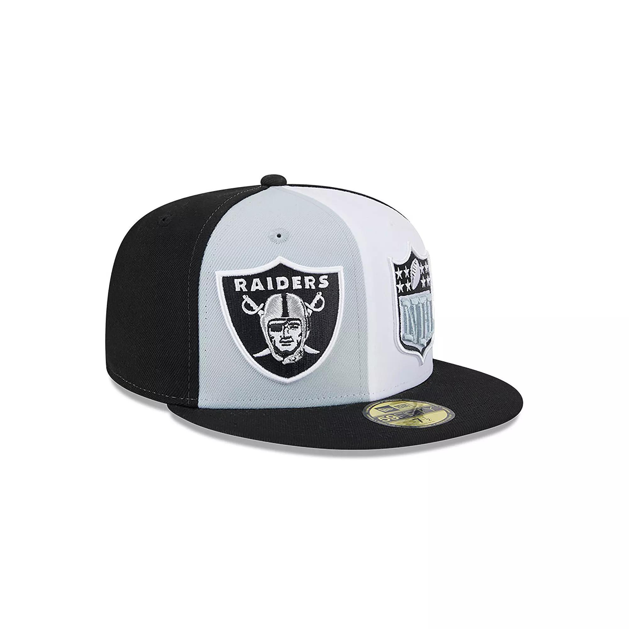Men's New Era  Gray/Black Las Vegas Raiders 2023 Sideline 59FIFTY Fitted Hat, Size: 7, Lvr Grey Product Image