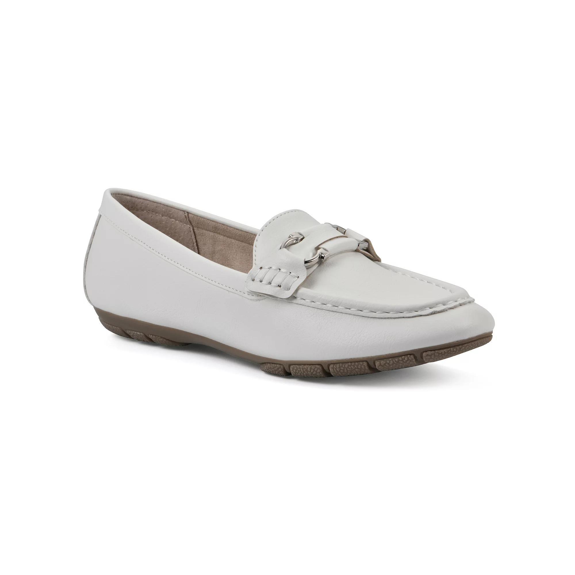 Cliffs by White Mountain Glaring Women's Loafers, Size: 7.5, White Grainy Product Image