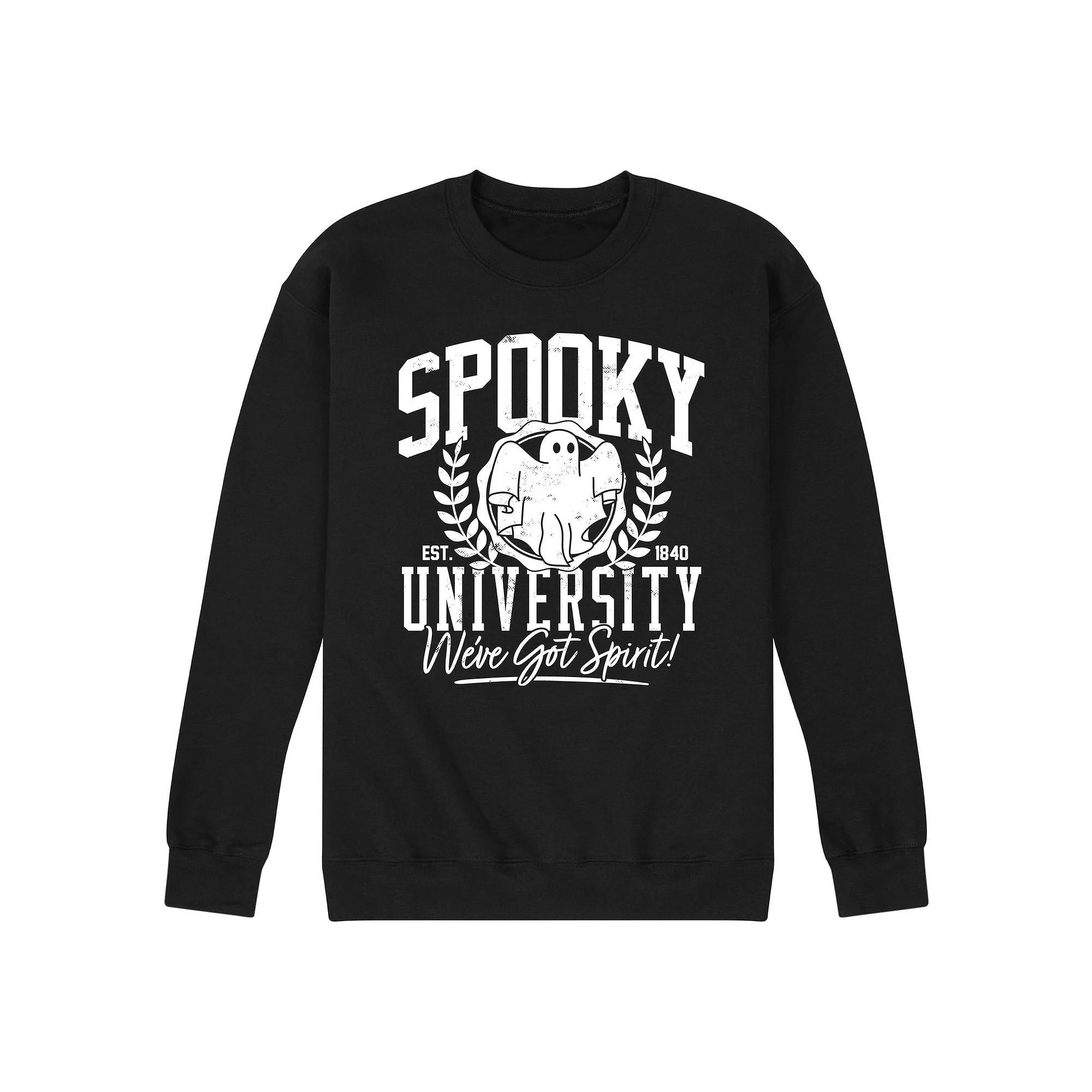 Mens Spooky University Fleece Sweatshirt Product Image