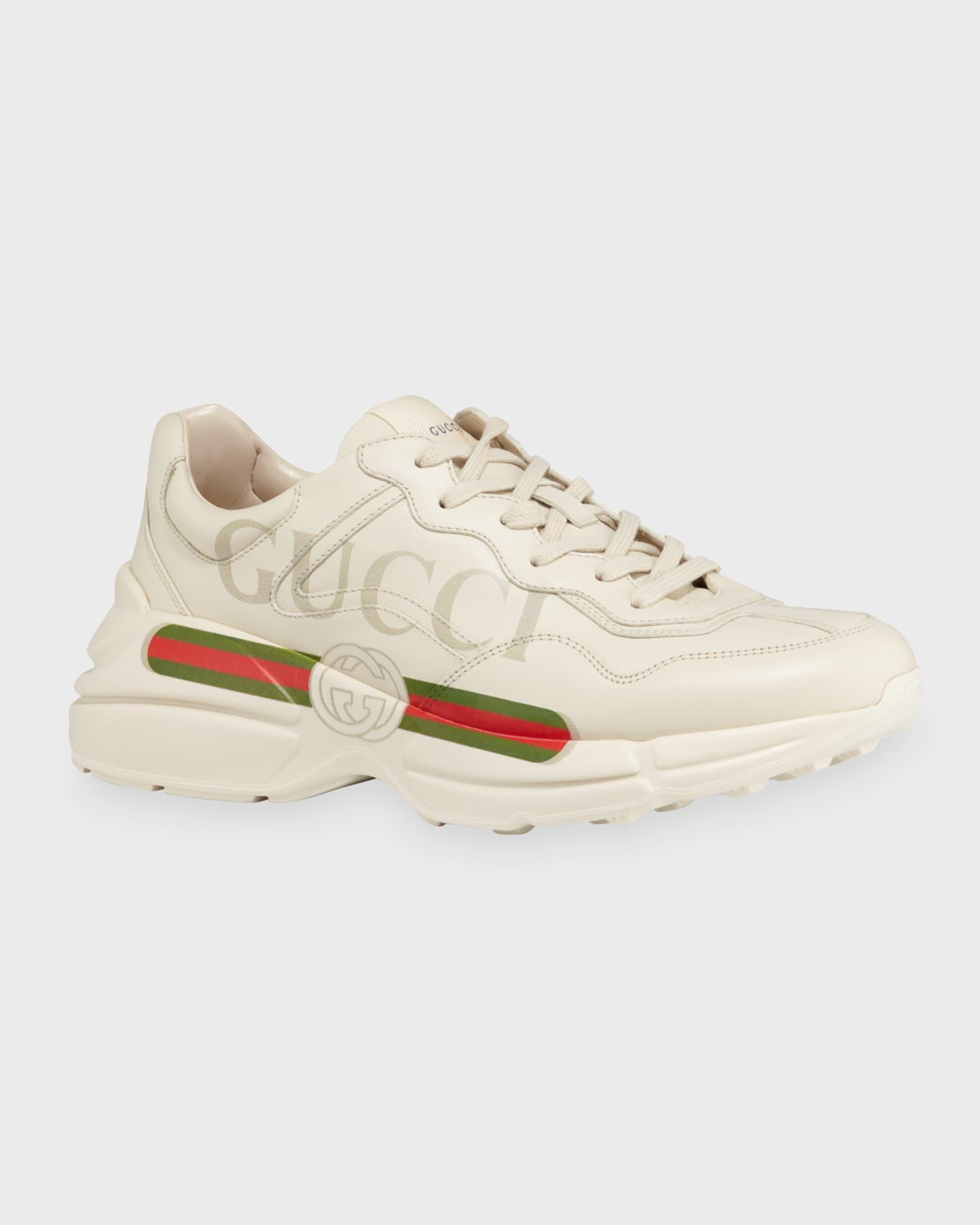 Mens Gara Logo Leather Sneakers Product Image