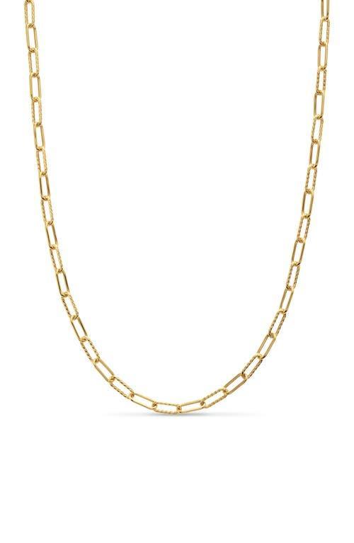 Mens DY Madison Chain Necklace in 18K Yellow Gold, 4MM Product Image