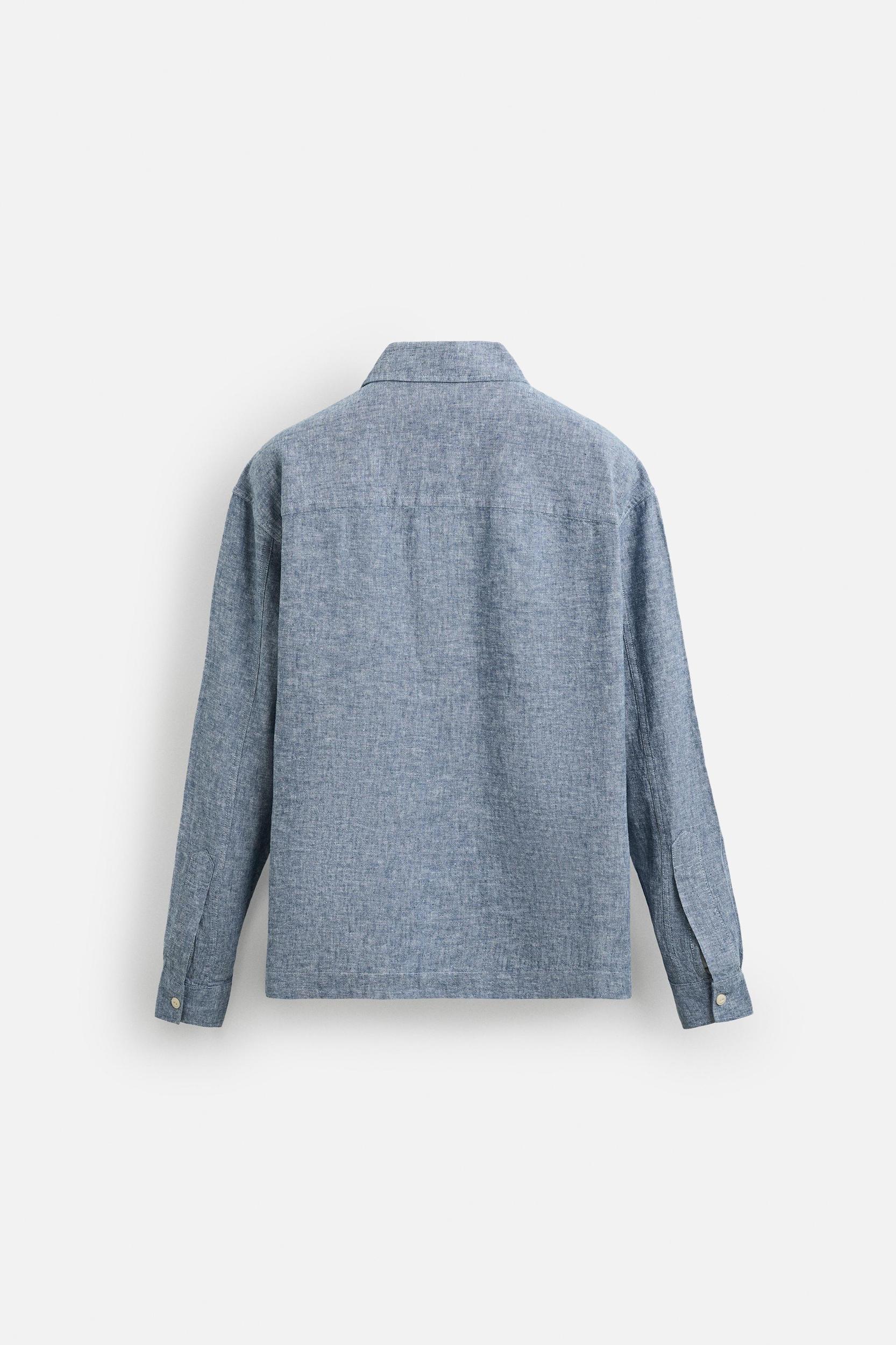 LINEN - COTTON POLO SHIRT Product Image