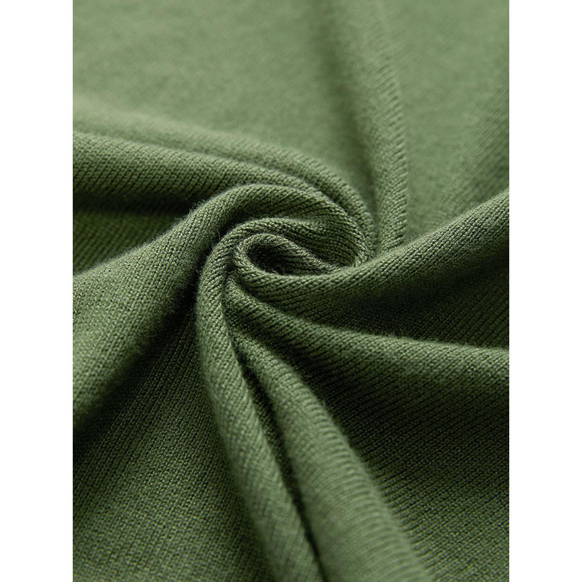 Plus Size Supersoft Essentials Plain Button Detail Very Stretchy Cardigan Moss Women Casual Loose Long Sleeve Everyday Cardigans BloomChic 14-16/1X Product Image