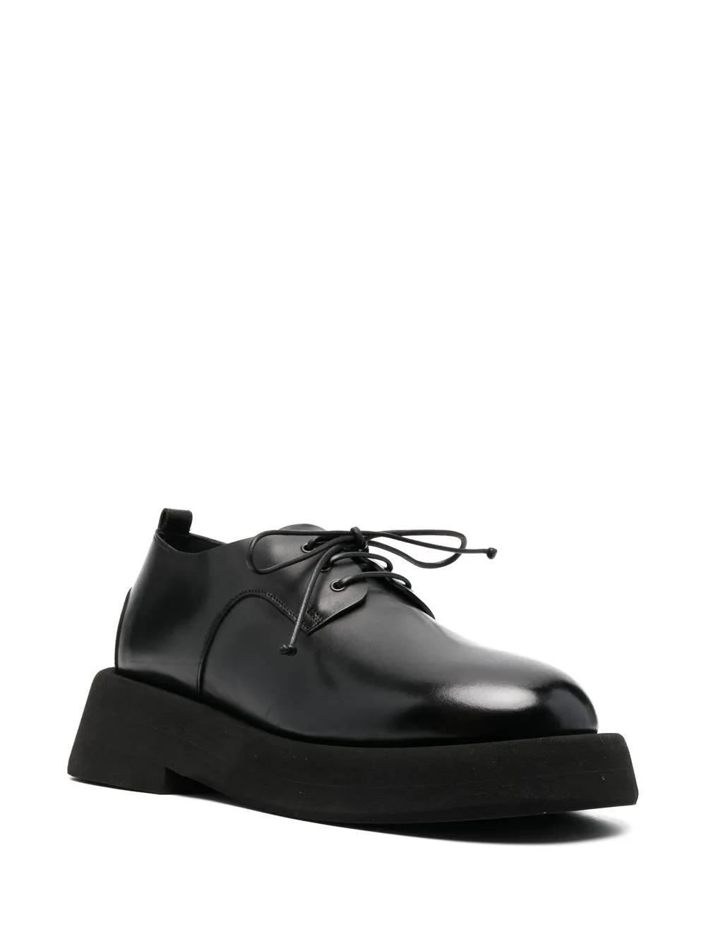 lace-up leather derby shoes Product Image