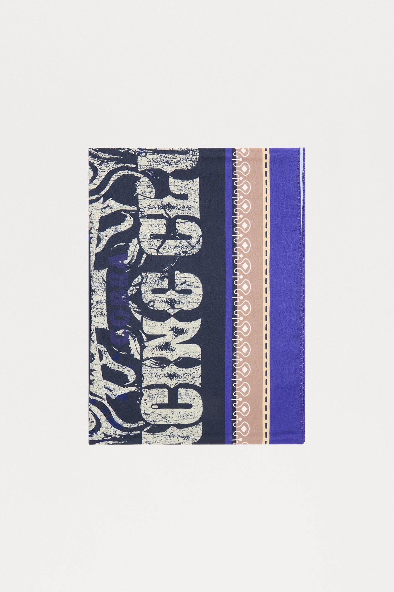 Speedway Studio Large Satin Bandana - Purple/combo Male Product Image