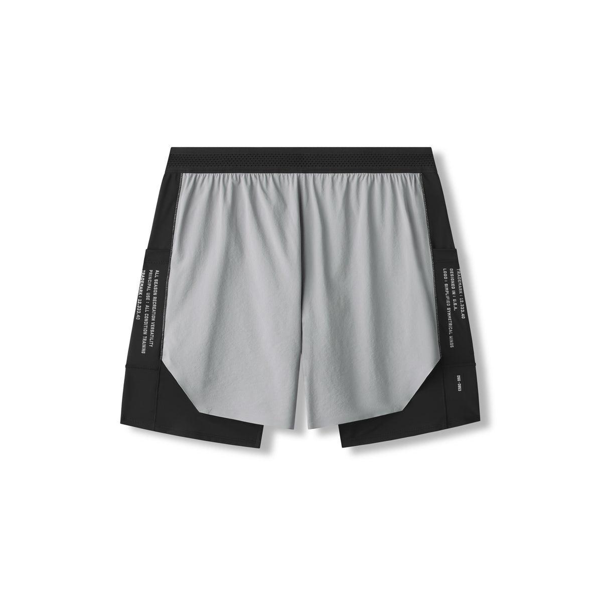 0953. Aerotex™ Hybrid Liner Short - Slate Grey/Black Product Image