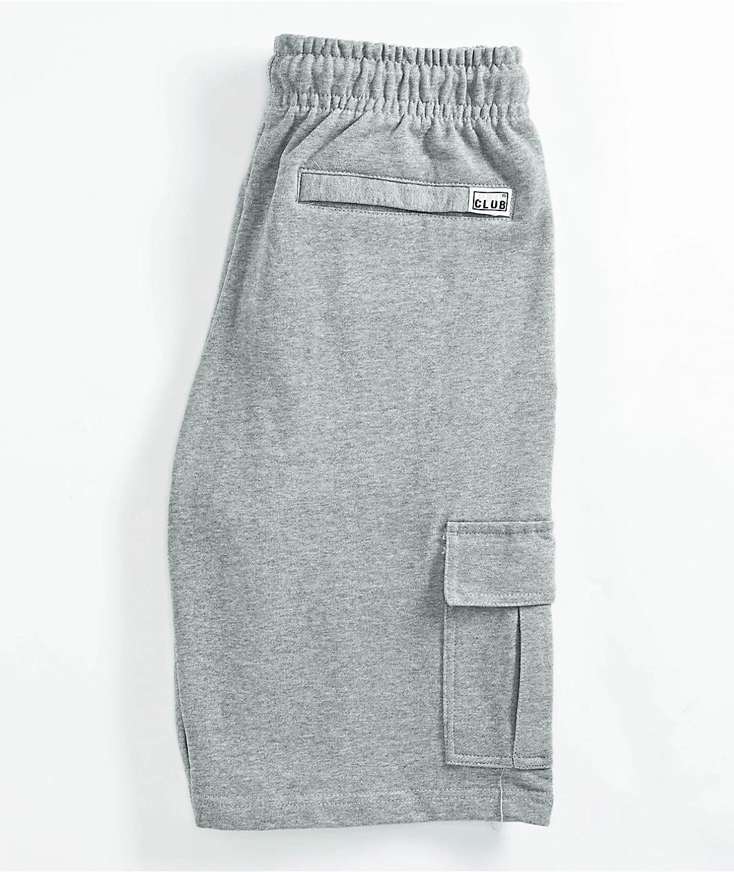 Pro Club Heather Grey Cargo Sweat Shorts Product Image