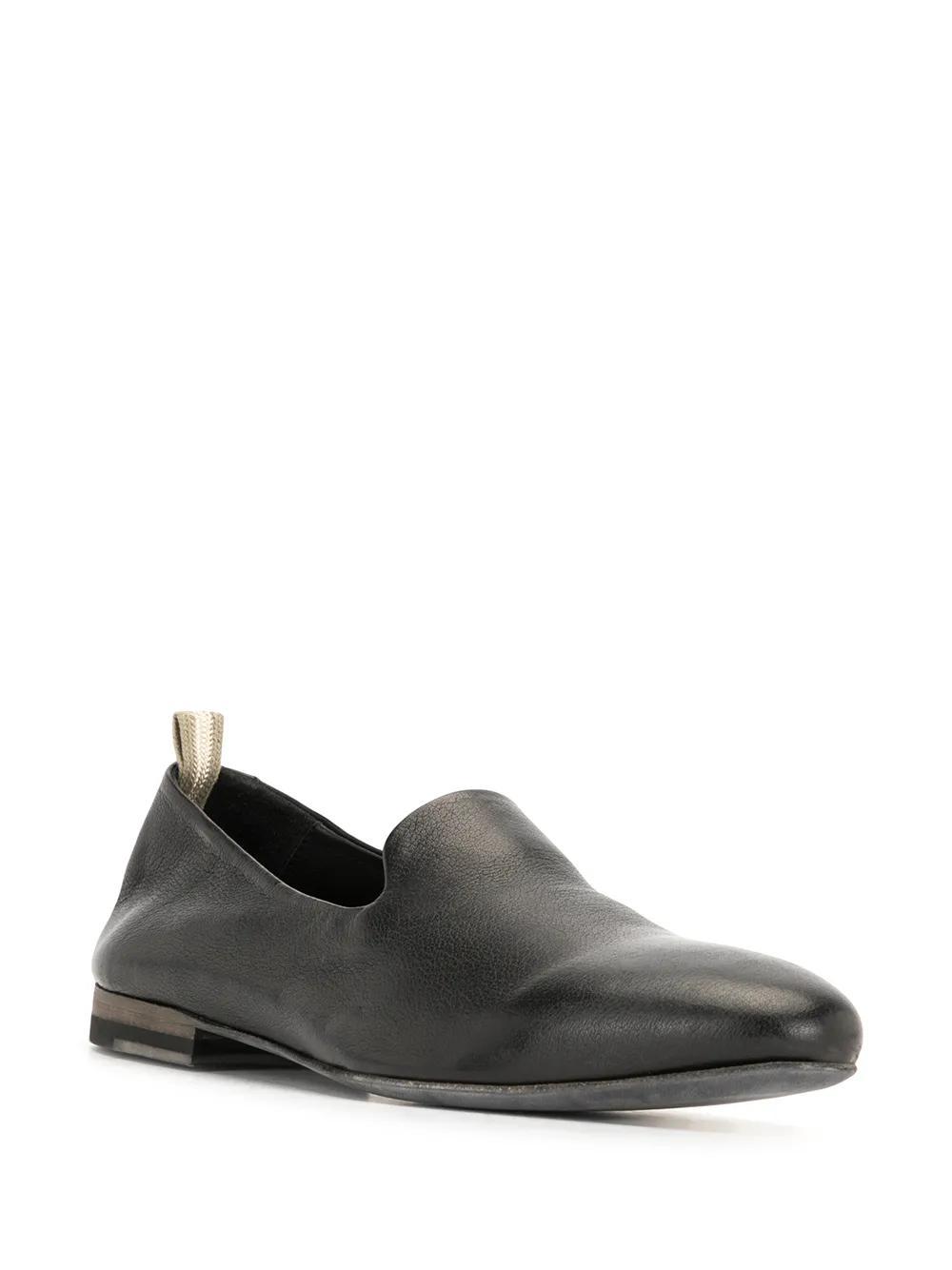 OFFICINE CREATIVE Lilas Pebbled-effect Loafers In Black Product Image